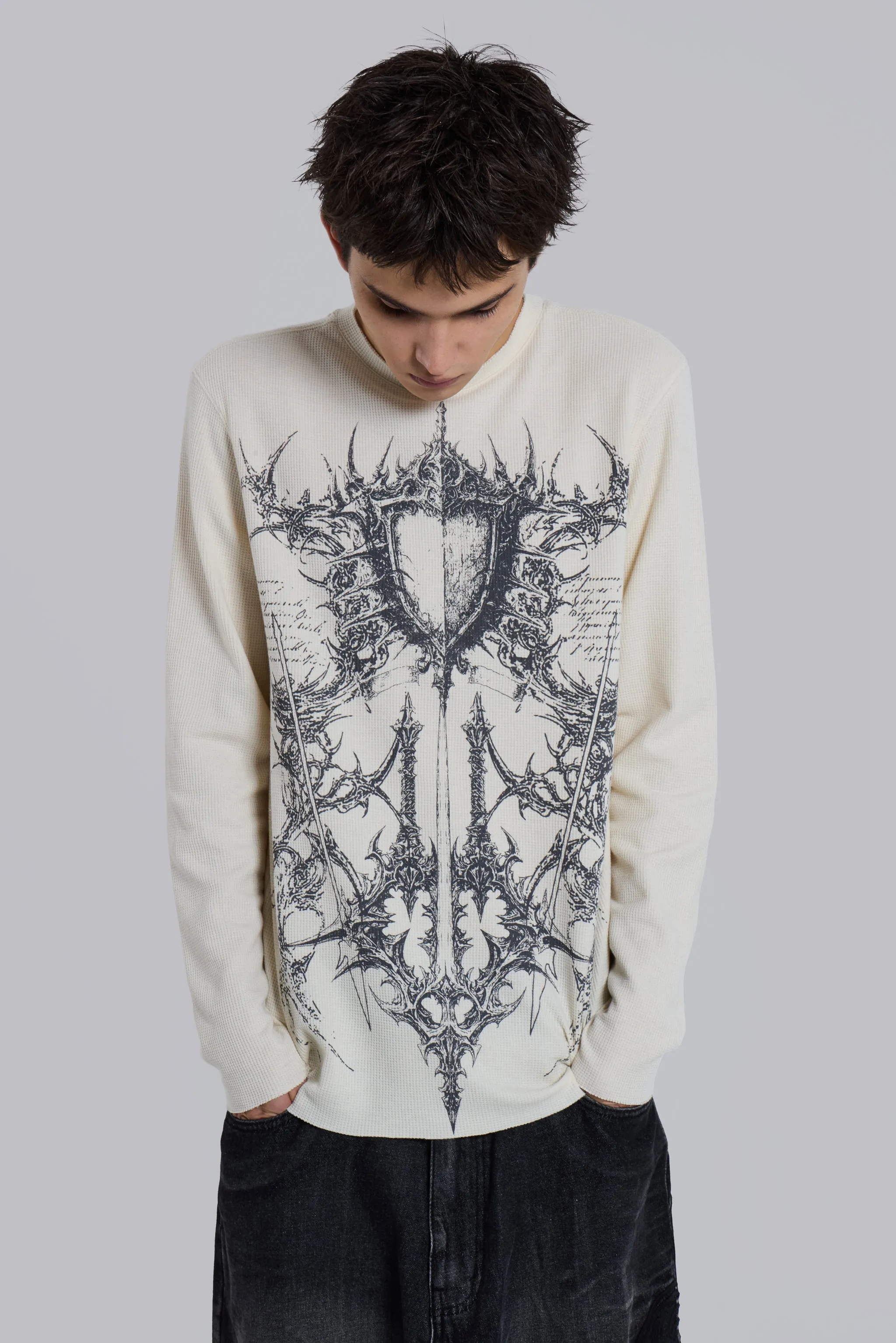 Kasper Digi Waffle T-Shirt sold by Jaded London product image thumbnail 5