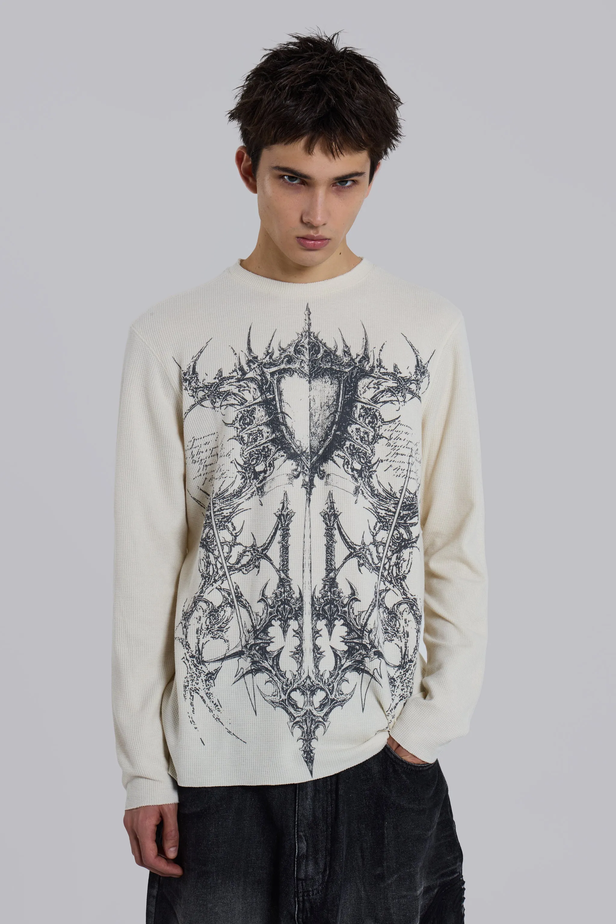 Kasper Digi Waffle T-Shirt sold by Jaded London