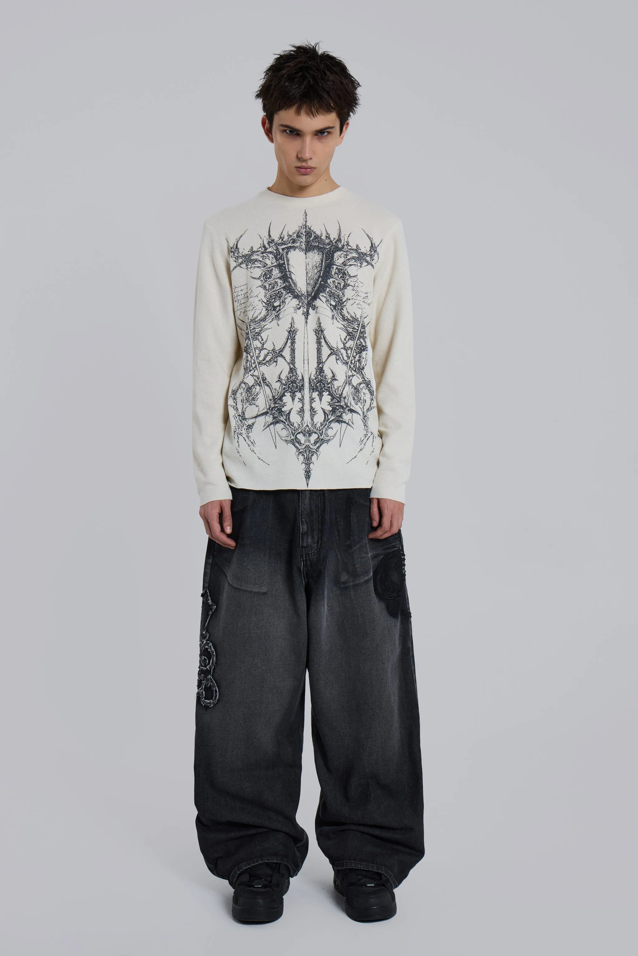 Kasper Digi Waffle T-Shirt sold by Jaded London product image thumbnail 4