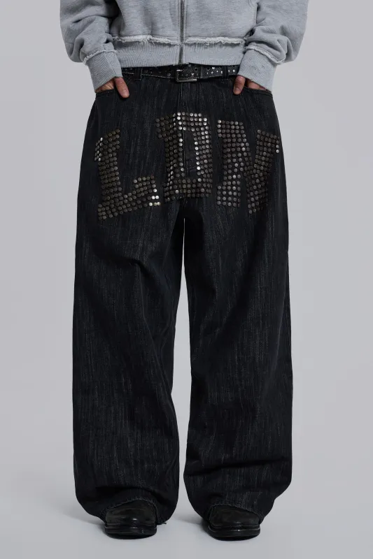 LDN Stud XL Colossus Jeans sold by Jaded London