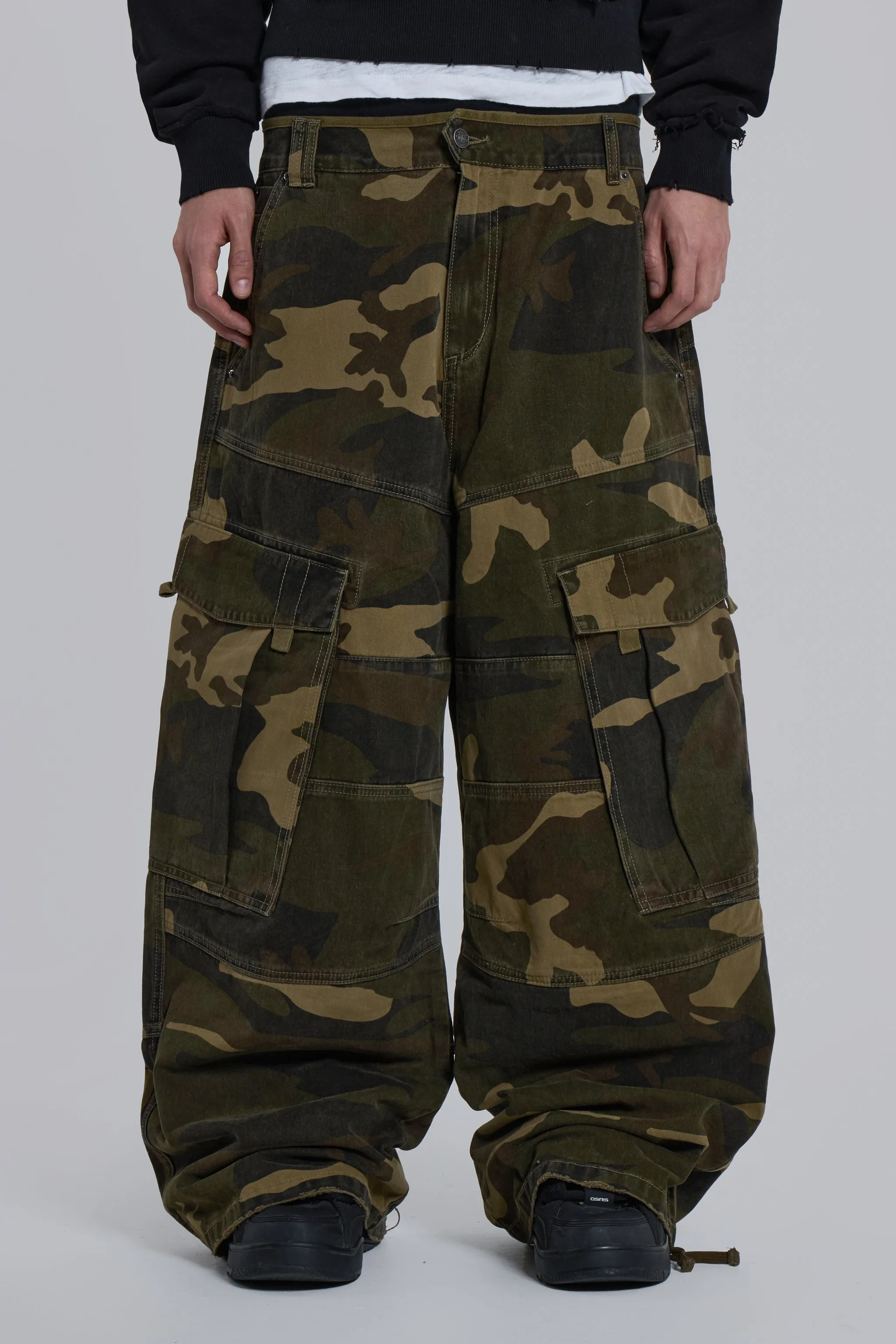 Camo Cadet Cargo sold by Jaded London