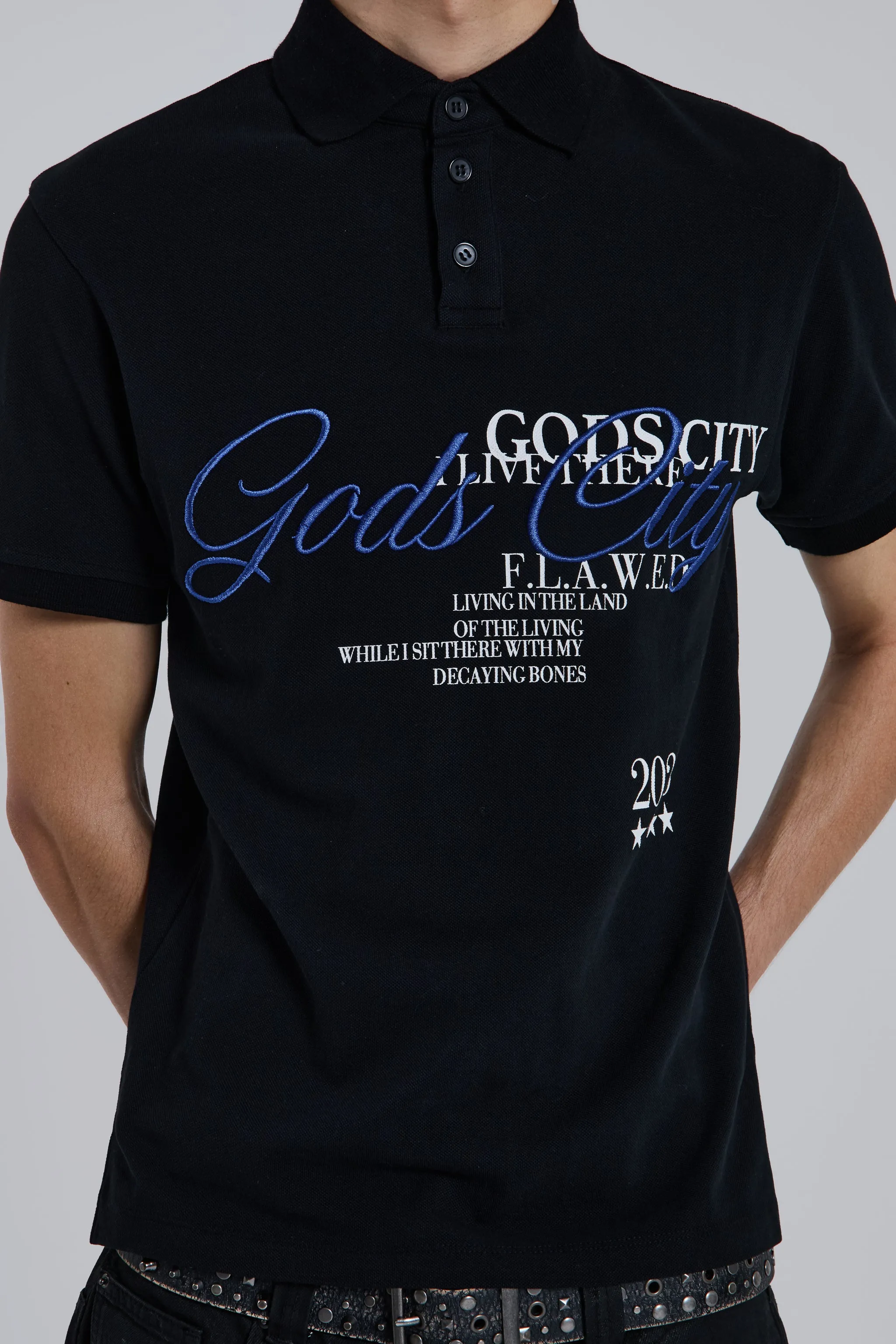 Gods City Polo sold by Jaded London product image thumbnail 4
