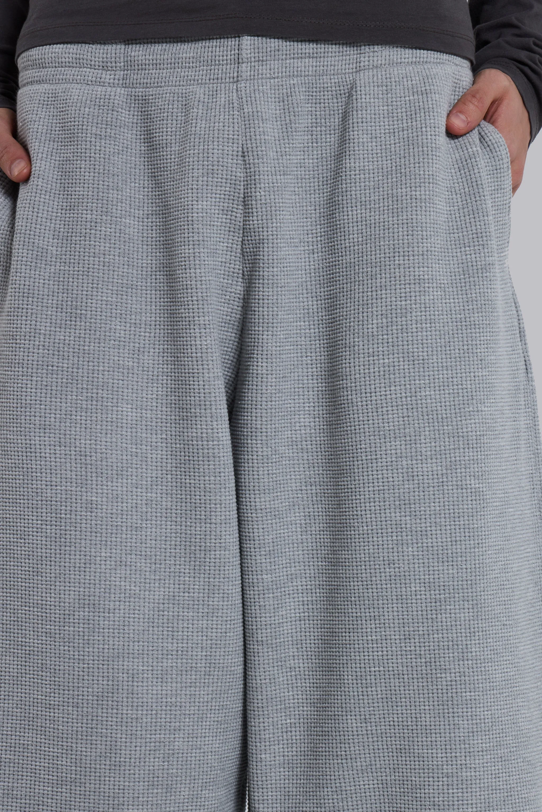 Grey Marl Waffle Monster Joggers sold by Jaded London product image thumbnail 4