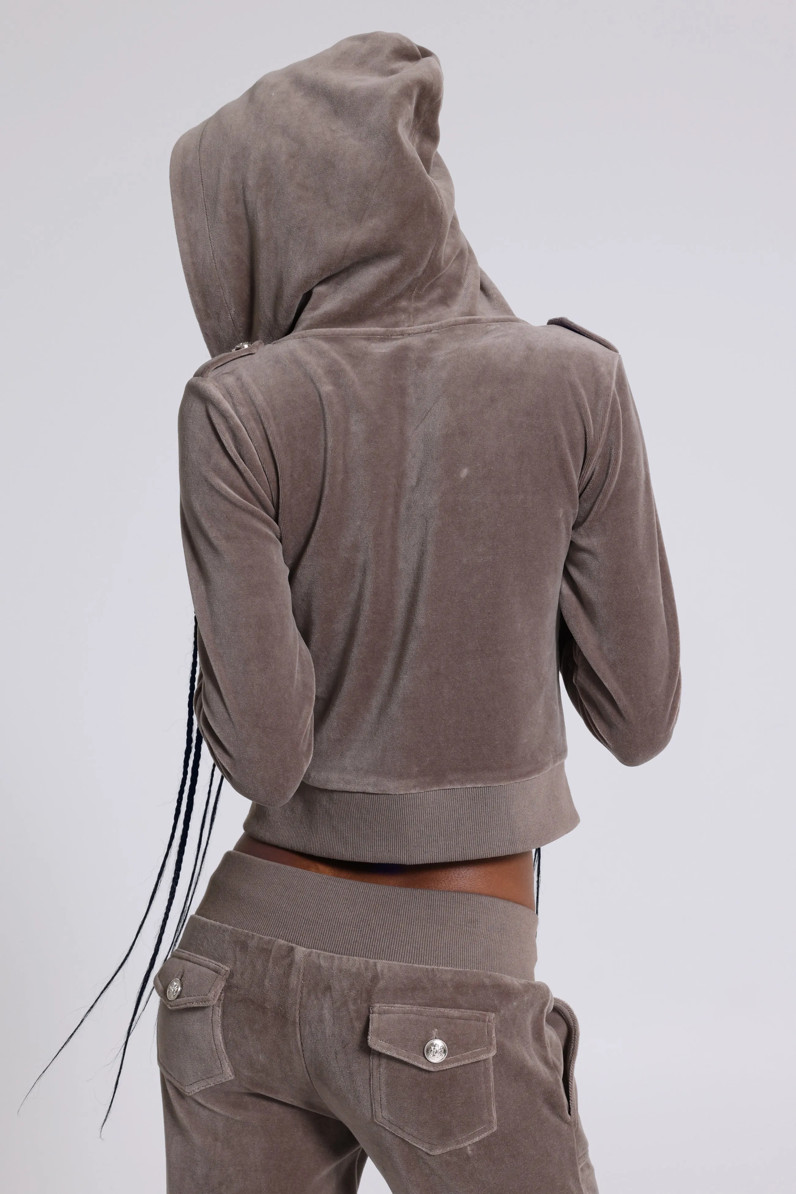 Cavalier Military Velour Hoodie sold by Jaded London product image thumbnail 4
