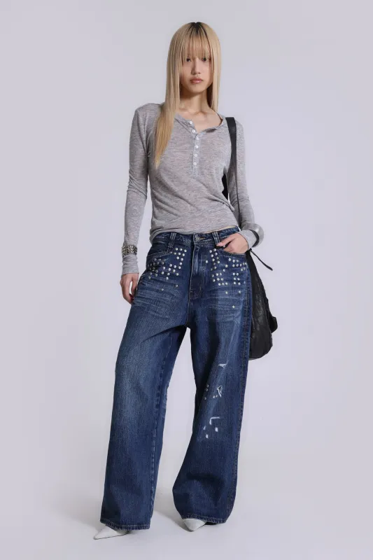 Diamond Fall XL Colossus Jeans sold by Jaded London