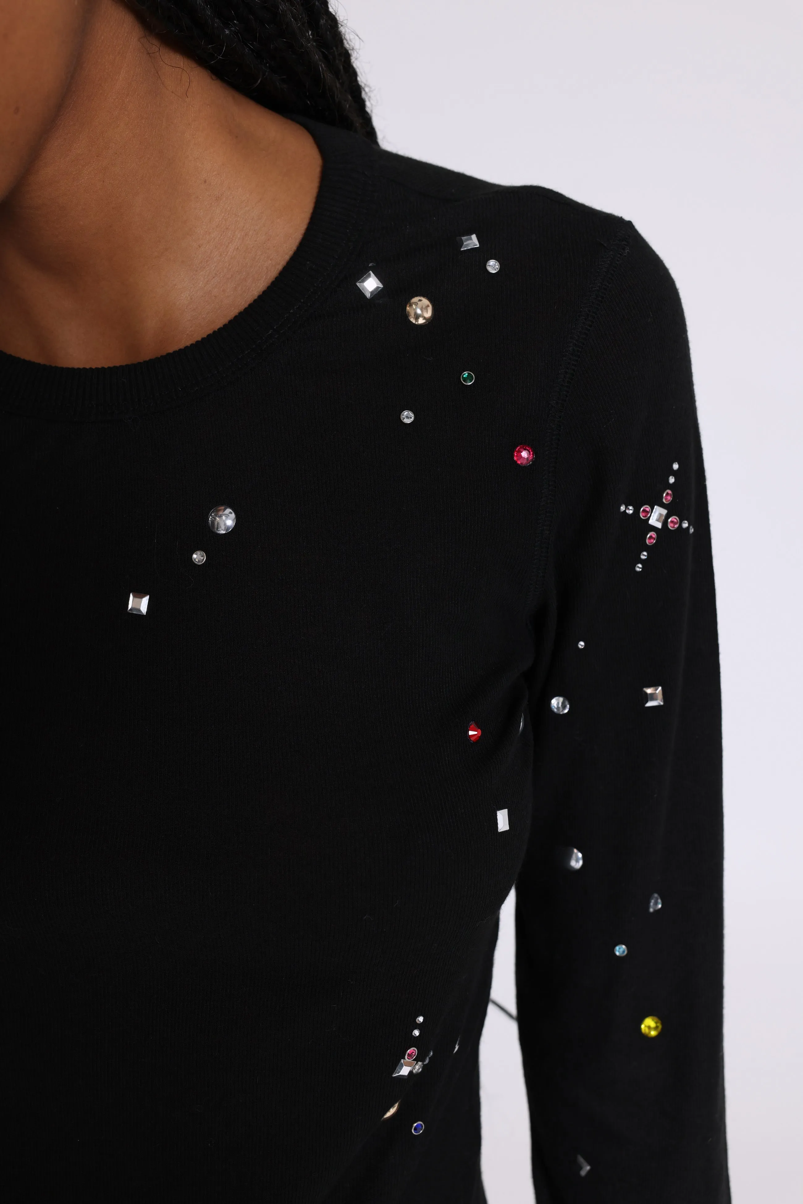 Jexa Jewel Studded Long Sleeve Top sold by Jaded London product image thumbnail 2