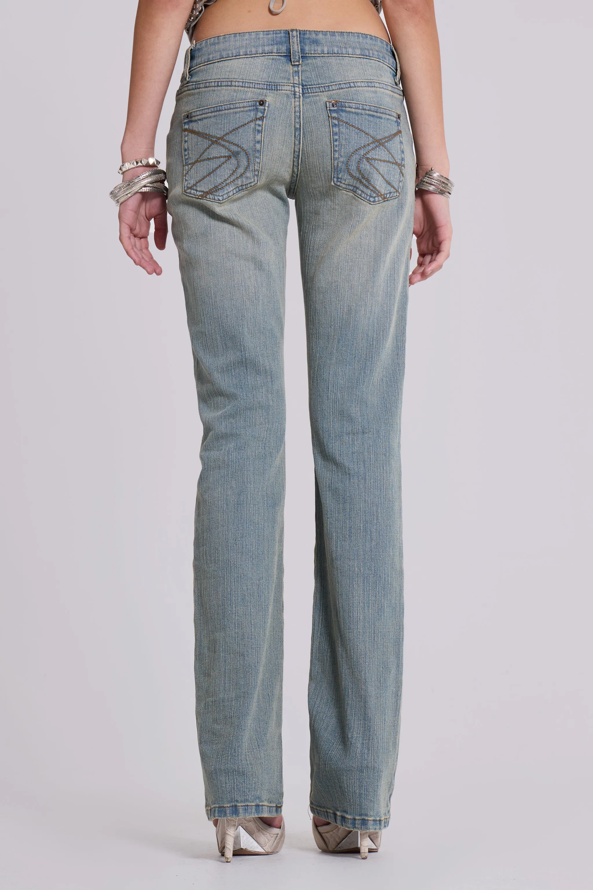 Cooper Bootcut Jeans in Light Blue sold by Jaded London product image thumbnail 3