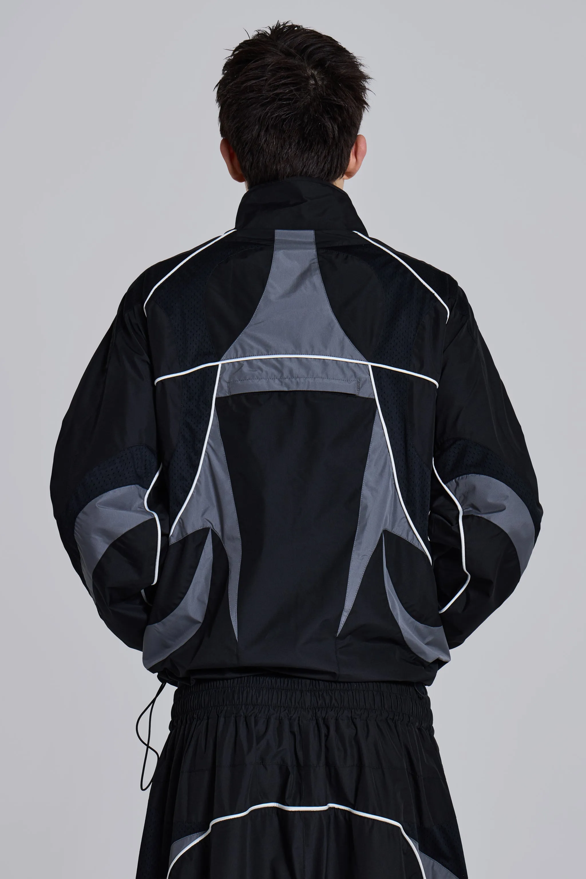 Black Panelled Vapor Jacket sold by Jaded London product image thumbnail 5
