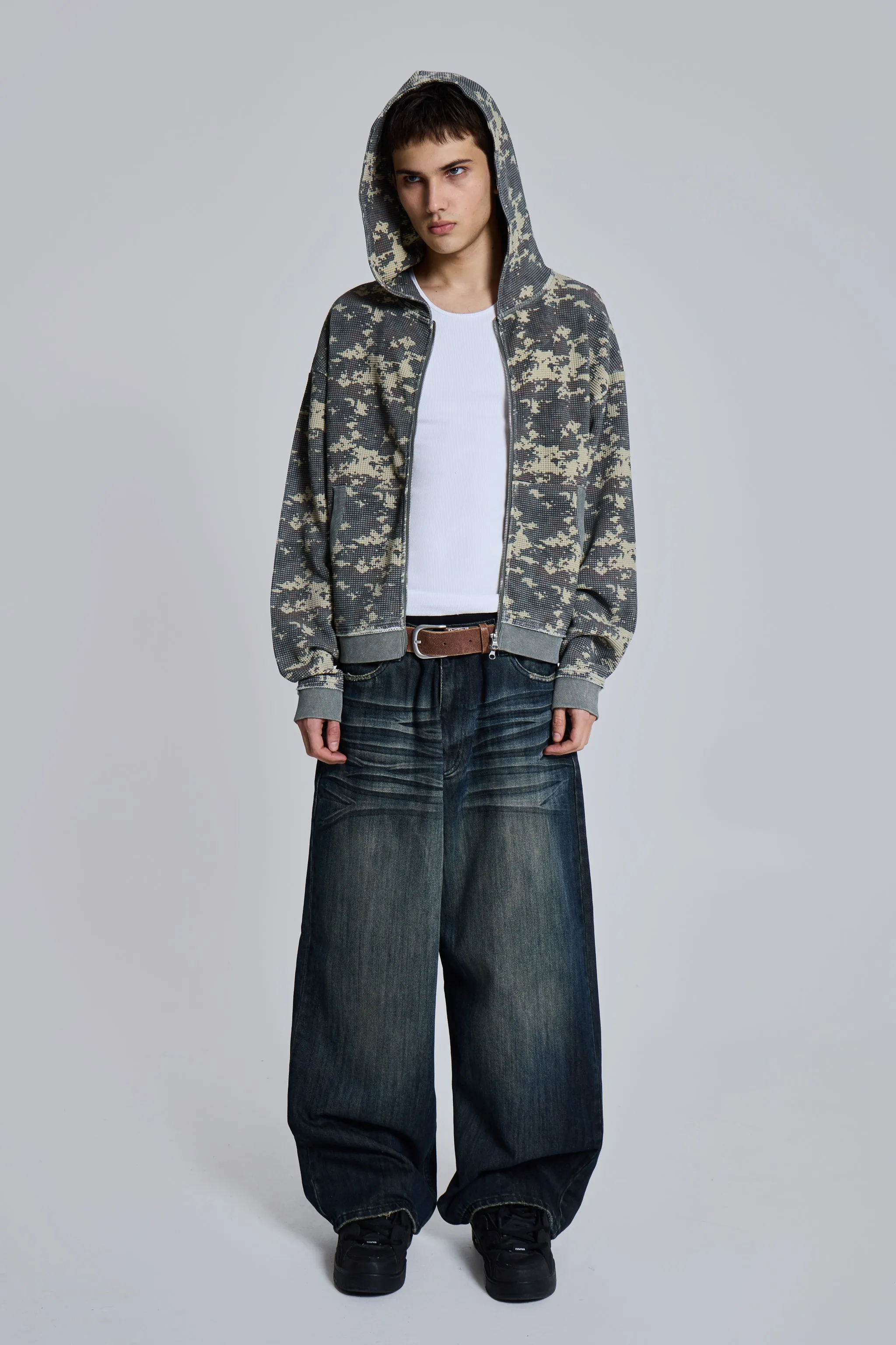 Digi Camo Waffle Hoodie sold by Jaded London product image thumbnail 3