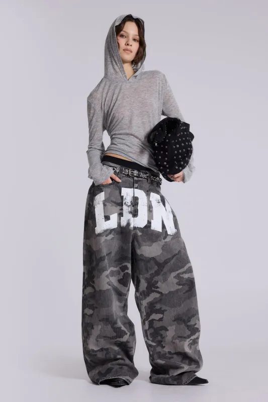 Camo LDN XL Colossus Jeans sold by Jaded London