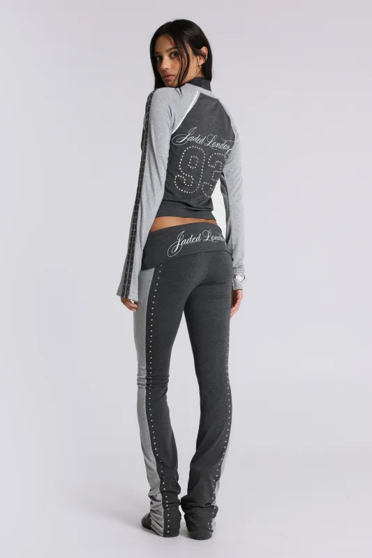 Rynna Sporty Foldover Bootcut Trousers sold by Jaded London