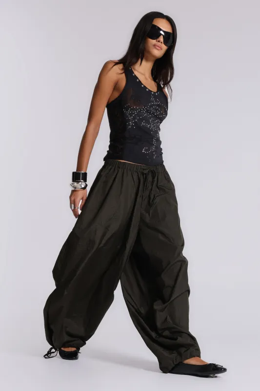 Nexis Nylon Balloon Trousers sold by Jaded London