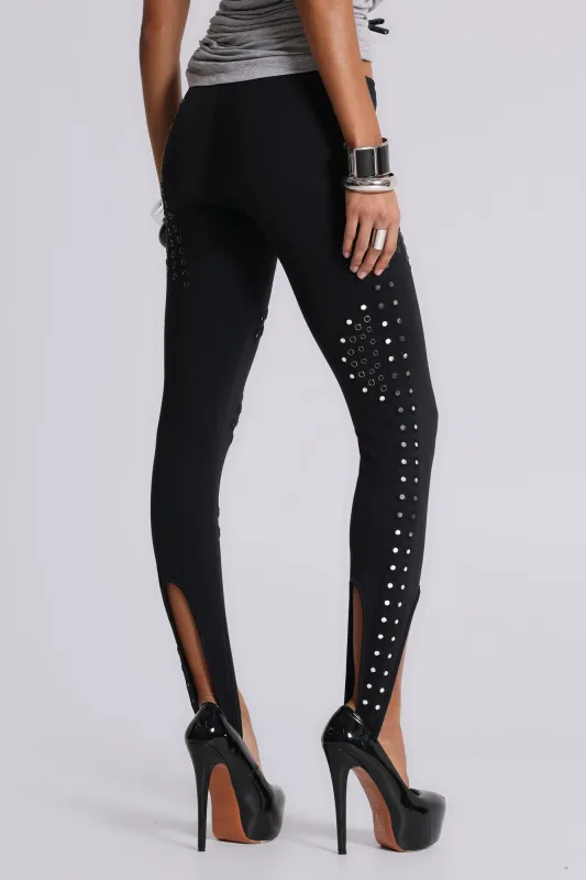 Equora Embellished Stirrup Leggings sold by Jaded London