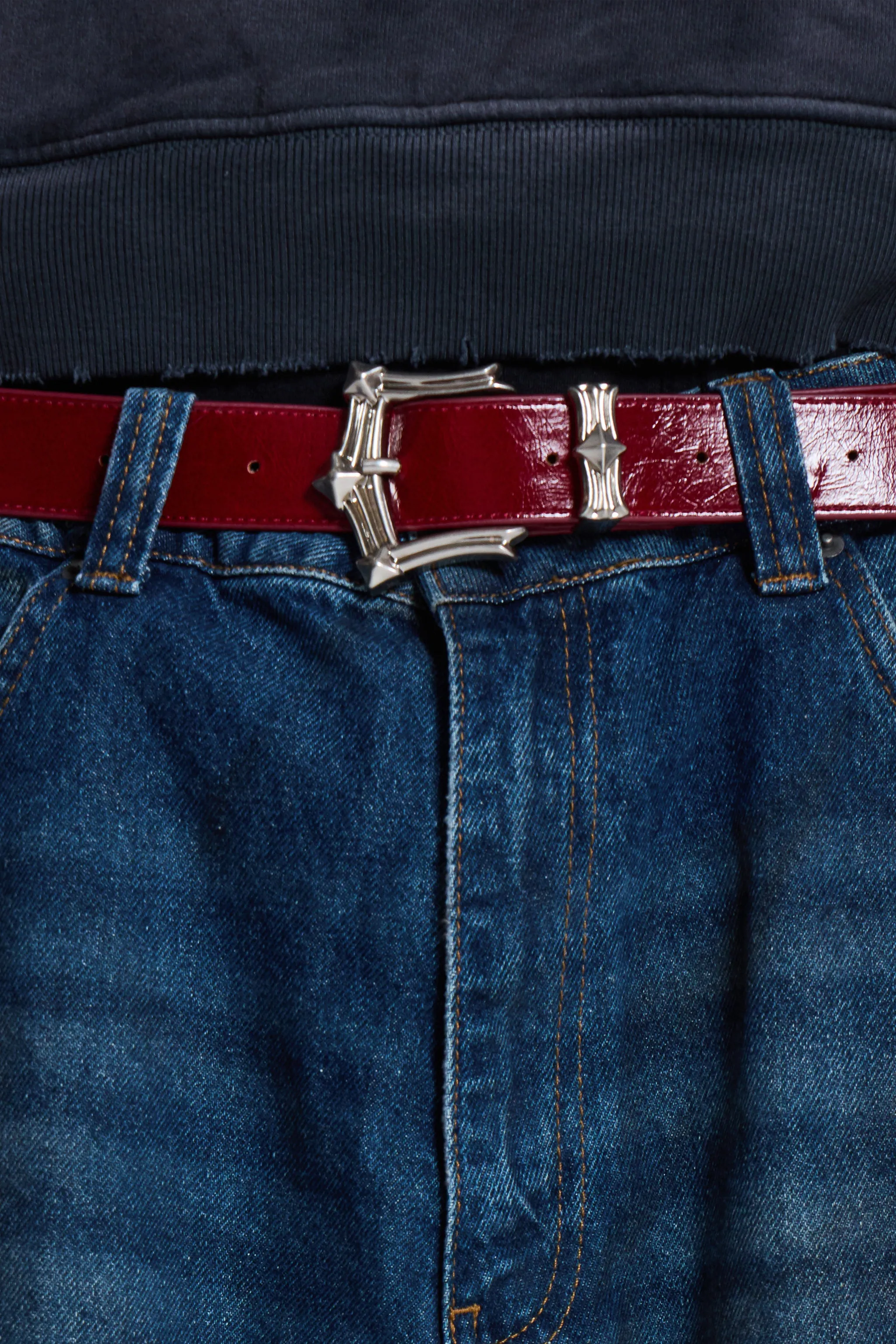 Burgundy Strike Metal Belt sold by Jaded London product image thumbnail 3