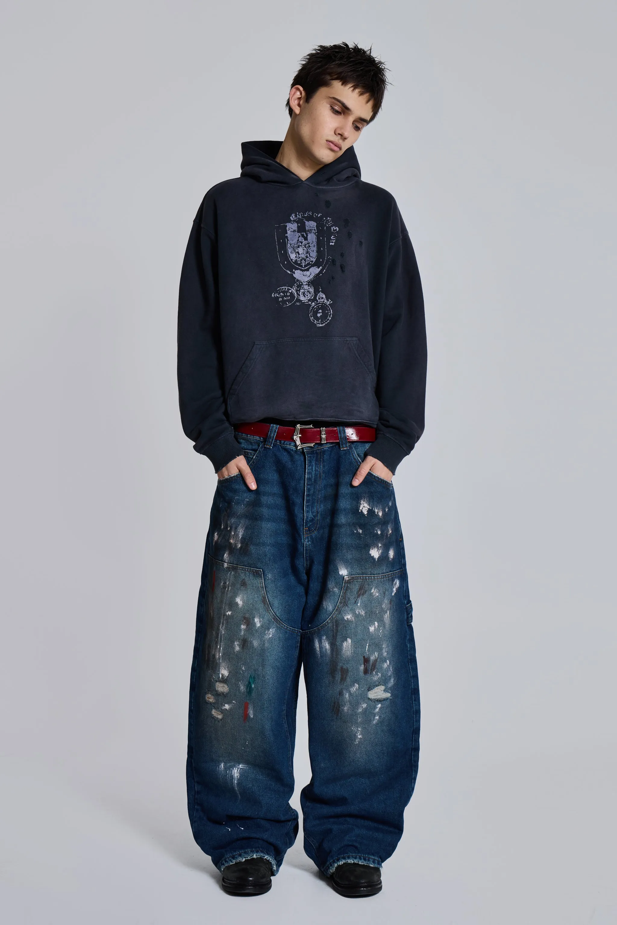 Splatter Cinch Carpenter Jeans sold by Jaded London product image thumbnail 2