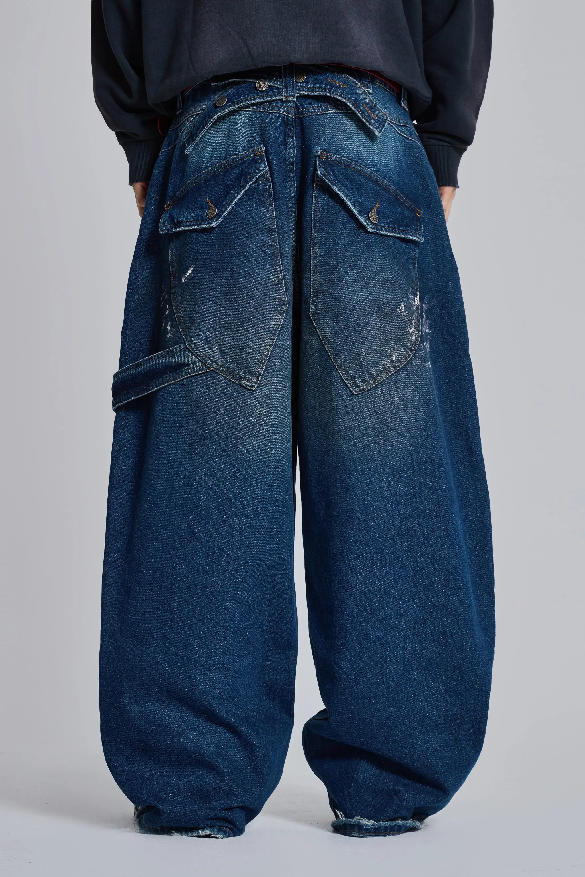 Splatter Cinch Carpenter Jeans sold by Jaded London product image thumbnail 4