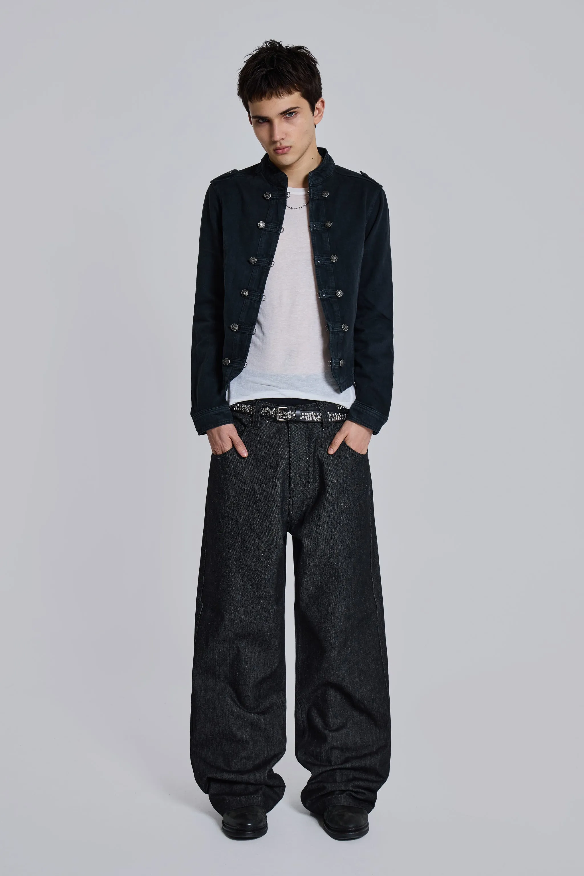 Black Axis Jeans sold by Jaded London product image thumbnail 2