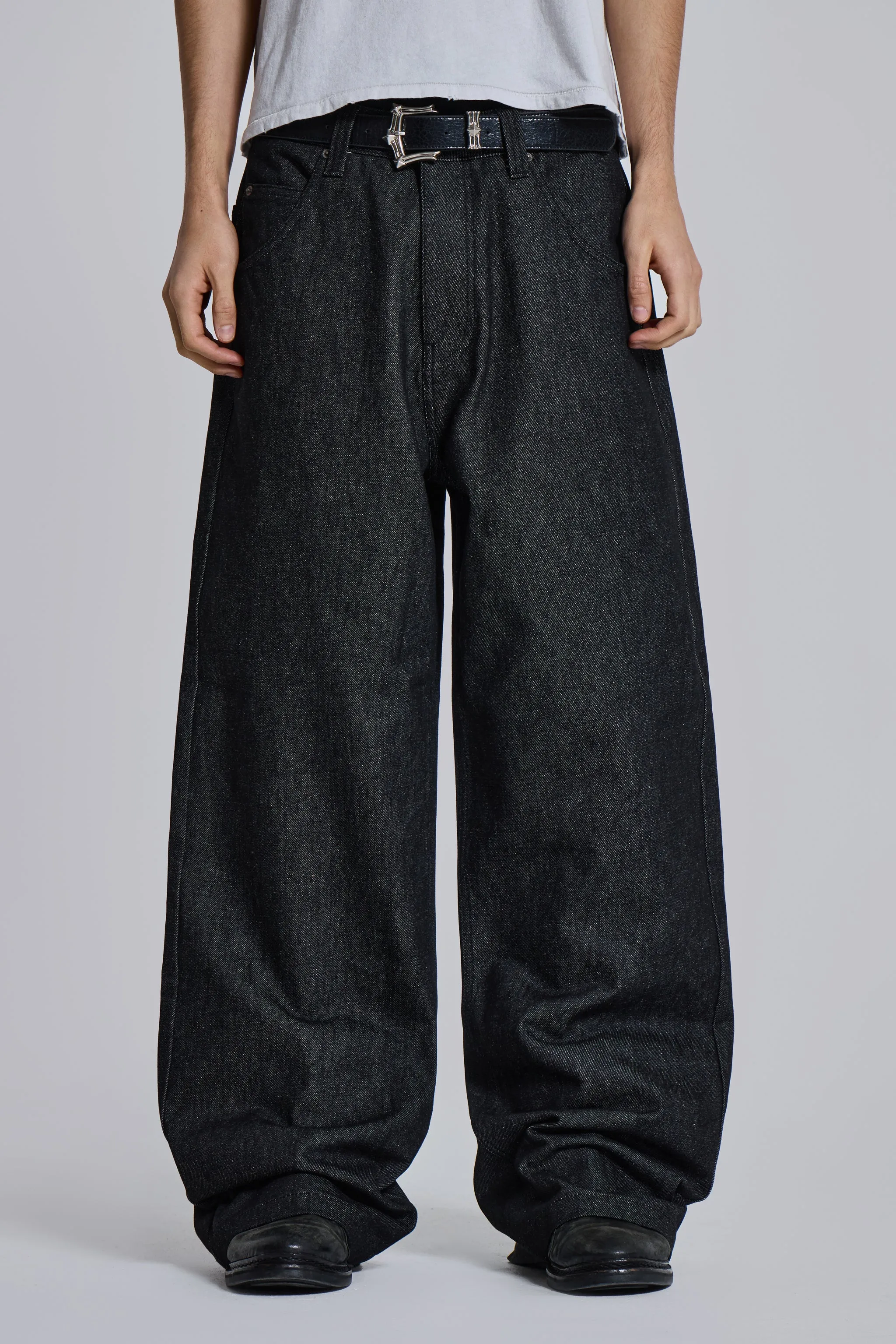 Black Axis Jeans sold by Jaded London