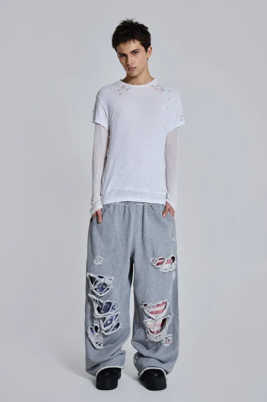 Stars and Stripes Distressed Monster Joggers sold by Jaded London