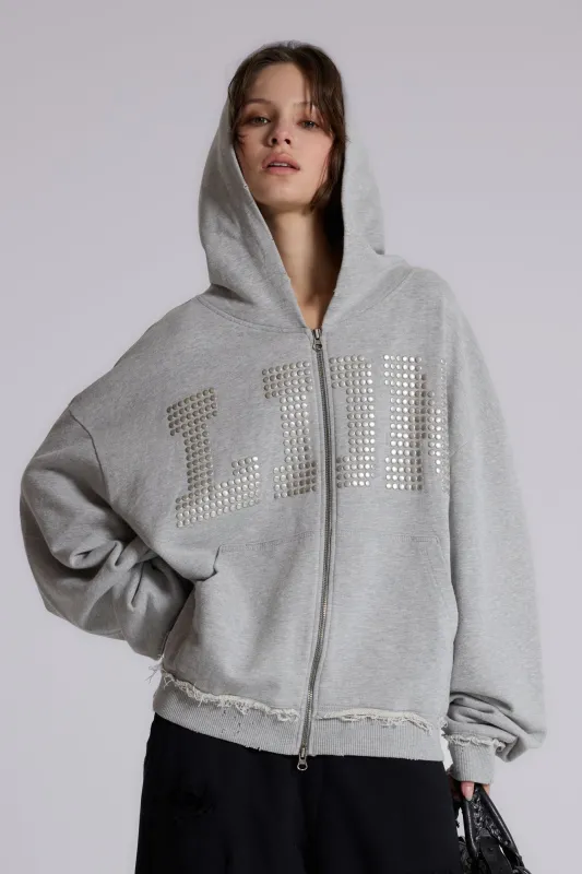 LDN Stud Monster Hoodie made by Jaded London