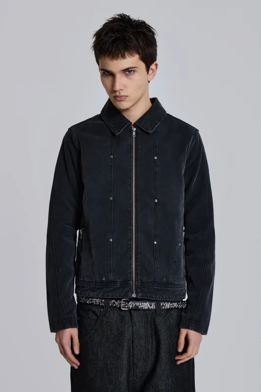 Stud Denim Jacket sold by Jaded London