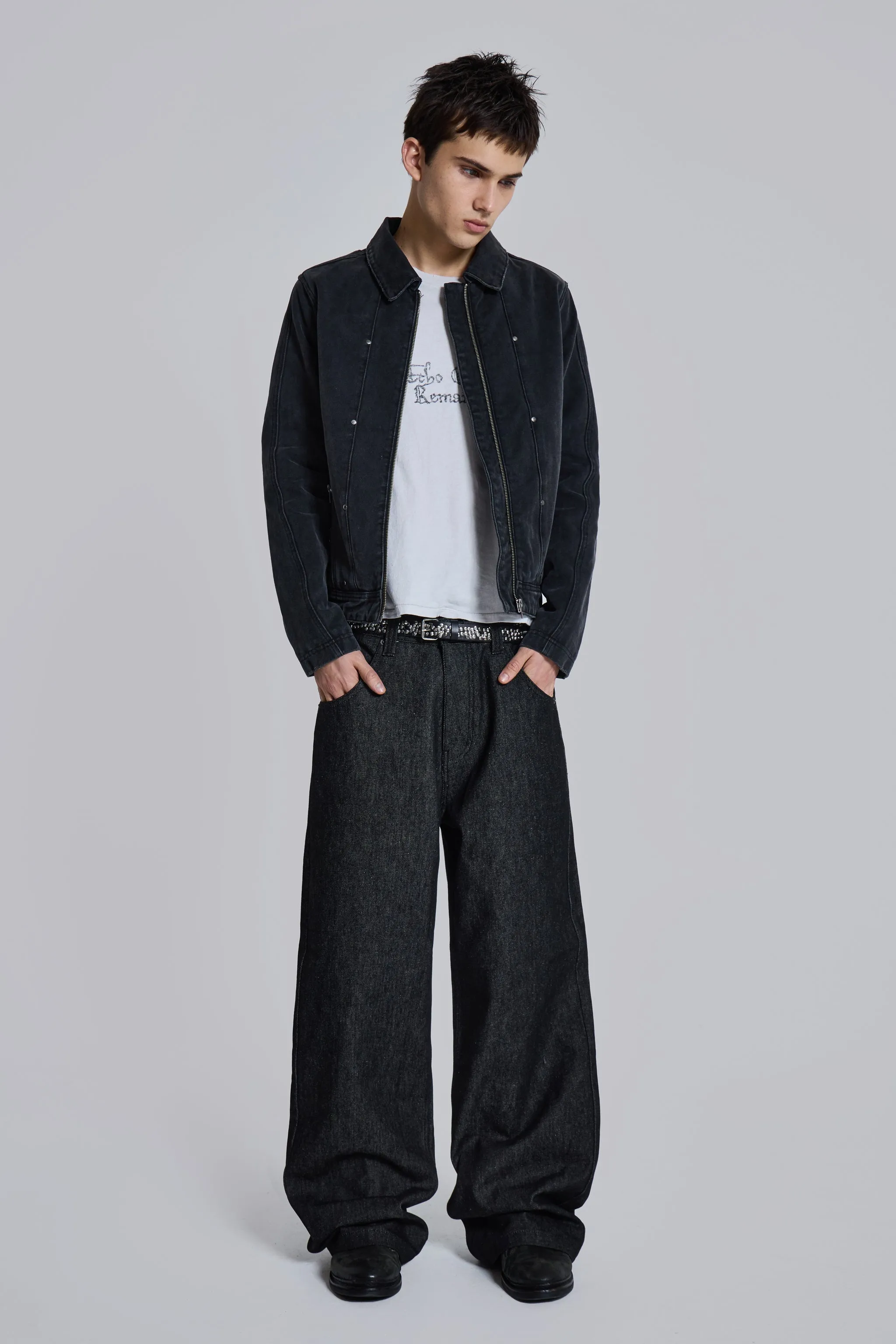 Stud Denim Jacket sold by Jaded London product image thumbnail 2