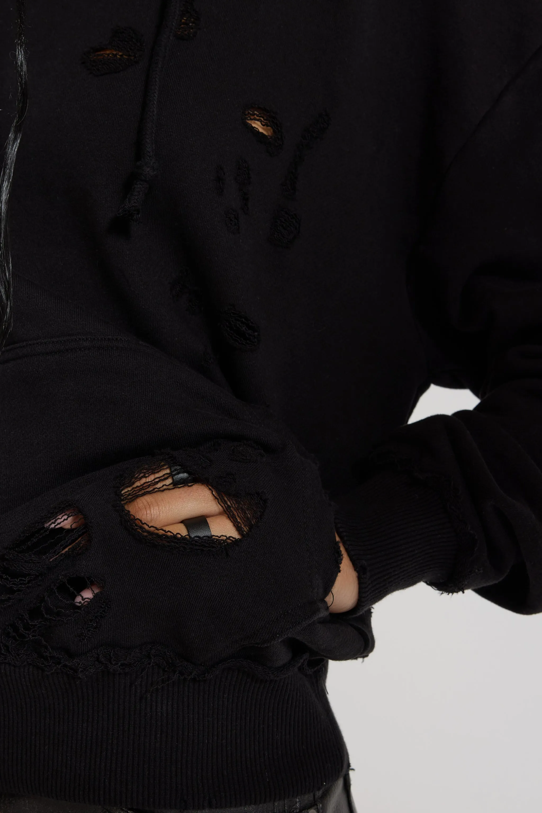 Pullover Bitten Hoodie in Black sold by Jaded London product image thumbnail 2