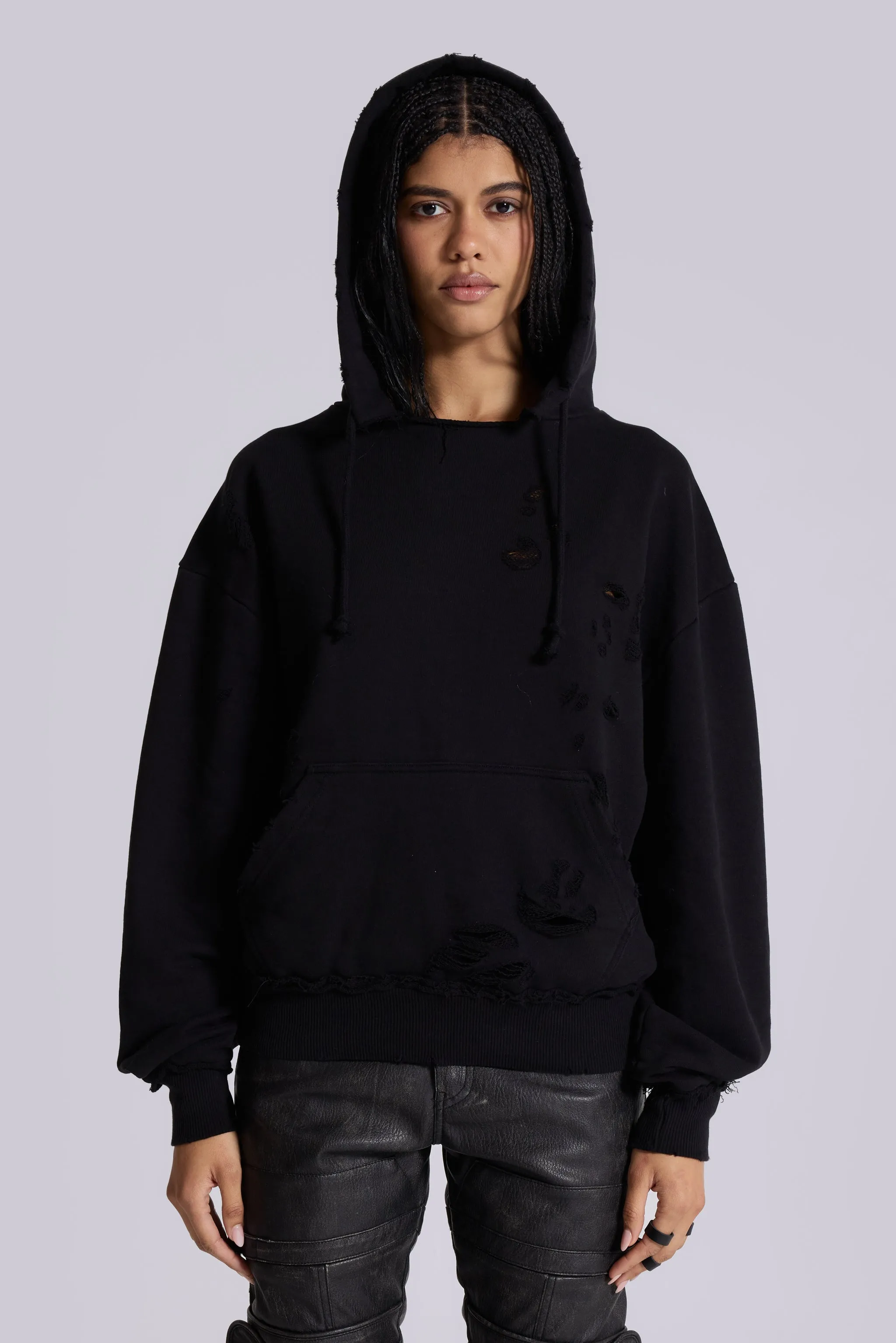 Pullover Bitten Hoodie in Black sold by Jaded London product image thumbnail 4