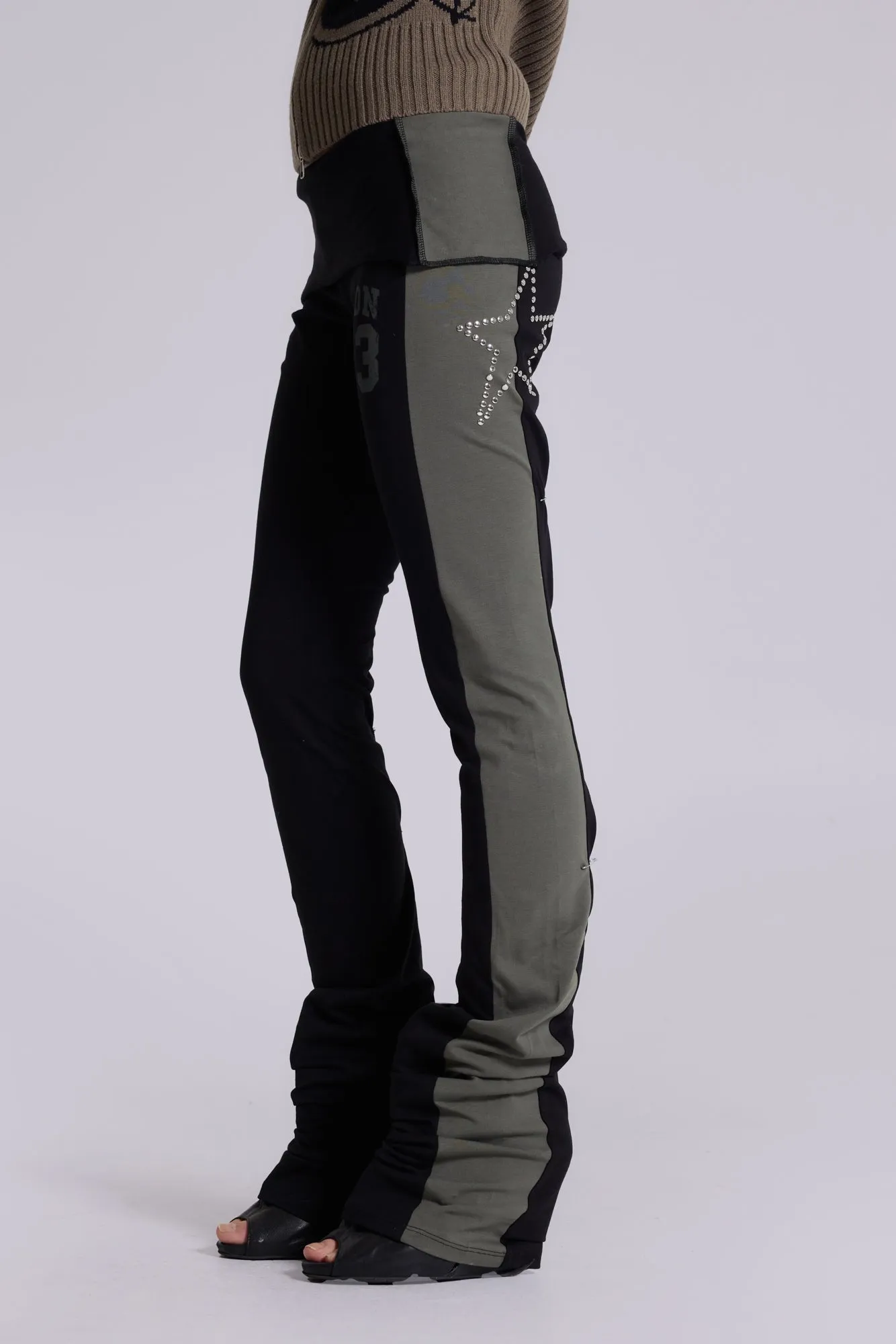 Sprint Foldover Bootcut Trousers sold by Jaded London product image thumbnail 4