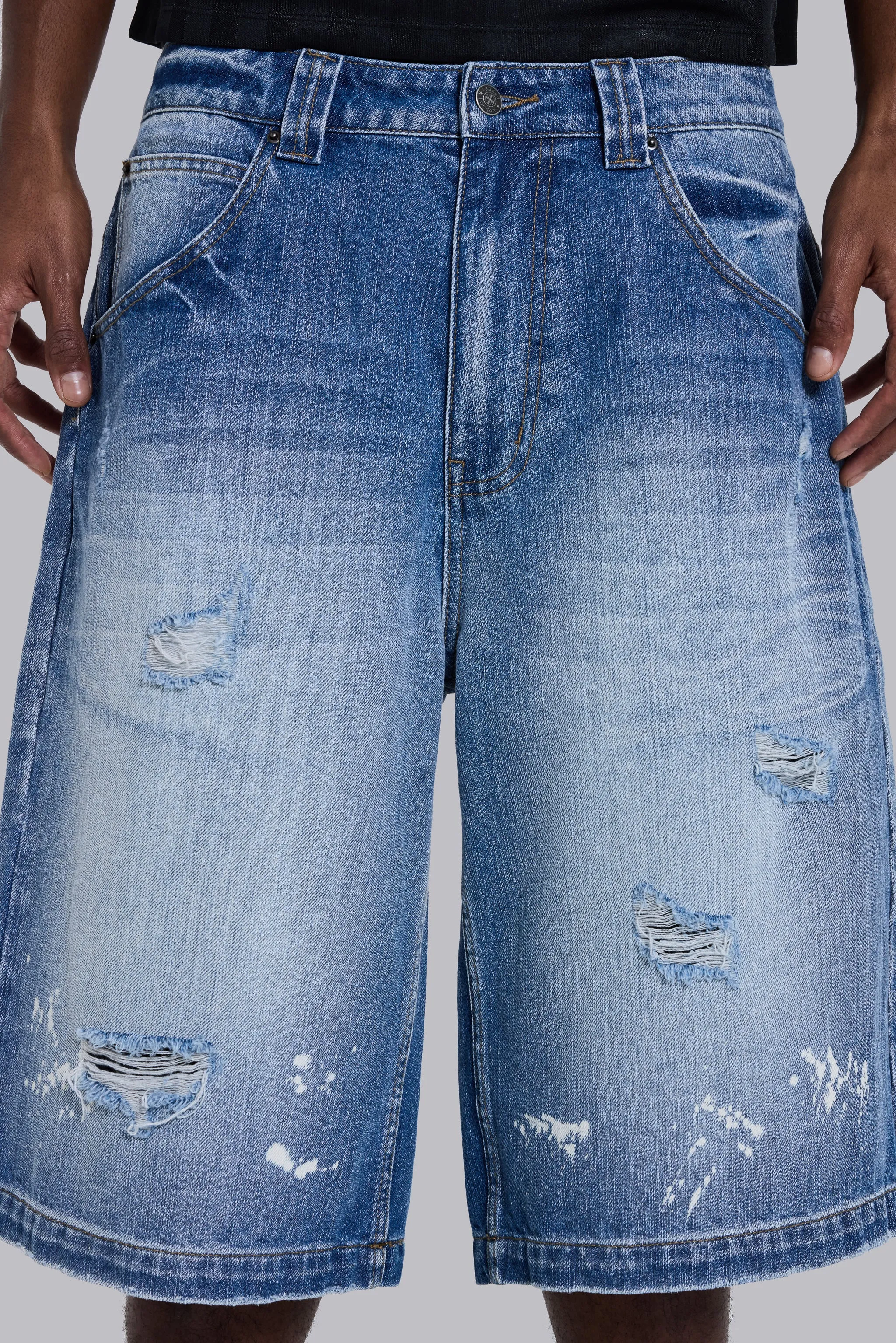 Bleached Colossus Jorts sold by Jaded London product image thumbnail 4