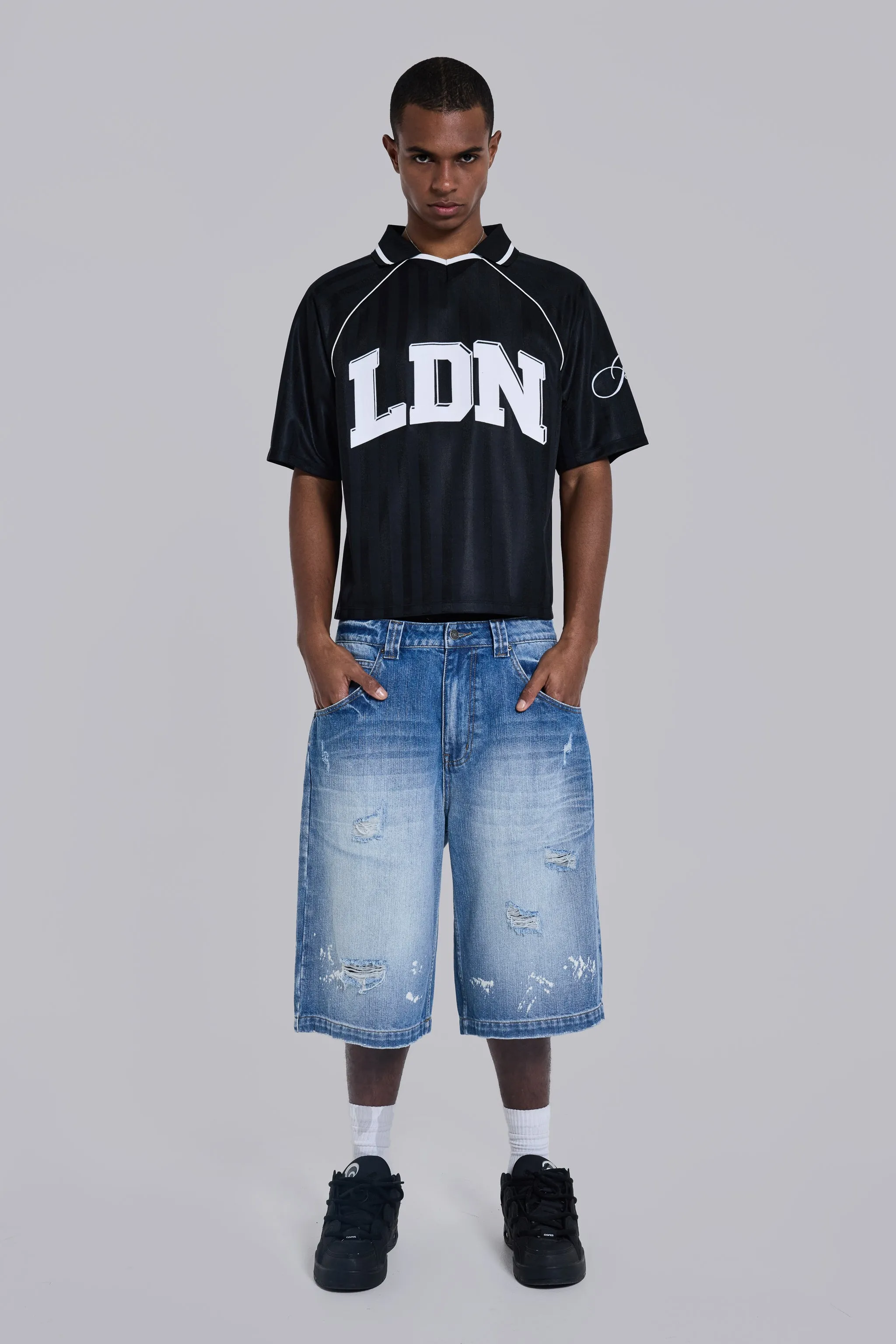 Bleached Colossus Jorts sold by Jaded London product image thumbnail 2
