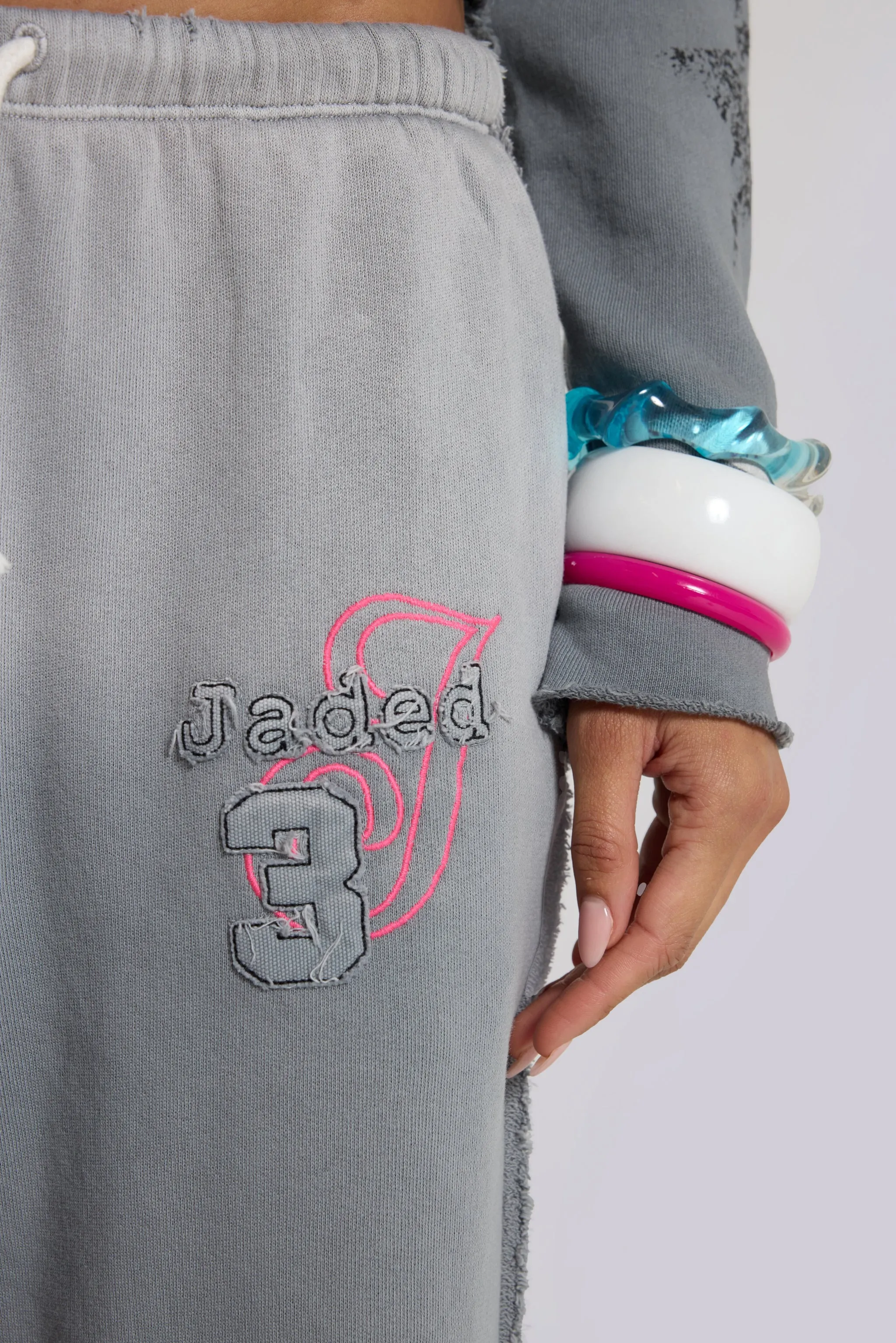 Cleo Graphic Slouchy Bootcut Jogger sold by Jaded London product image thumbnail 4