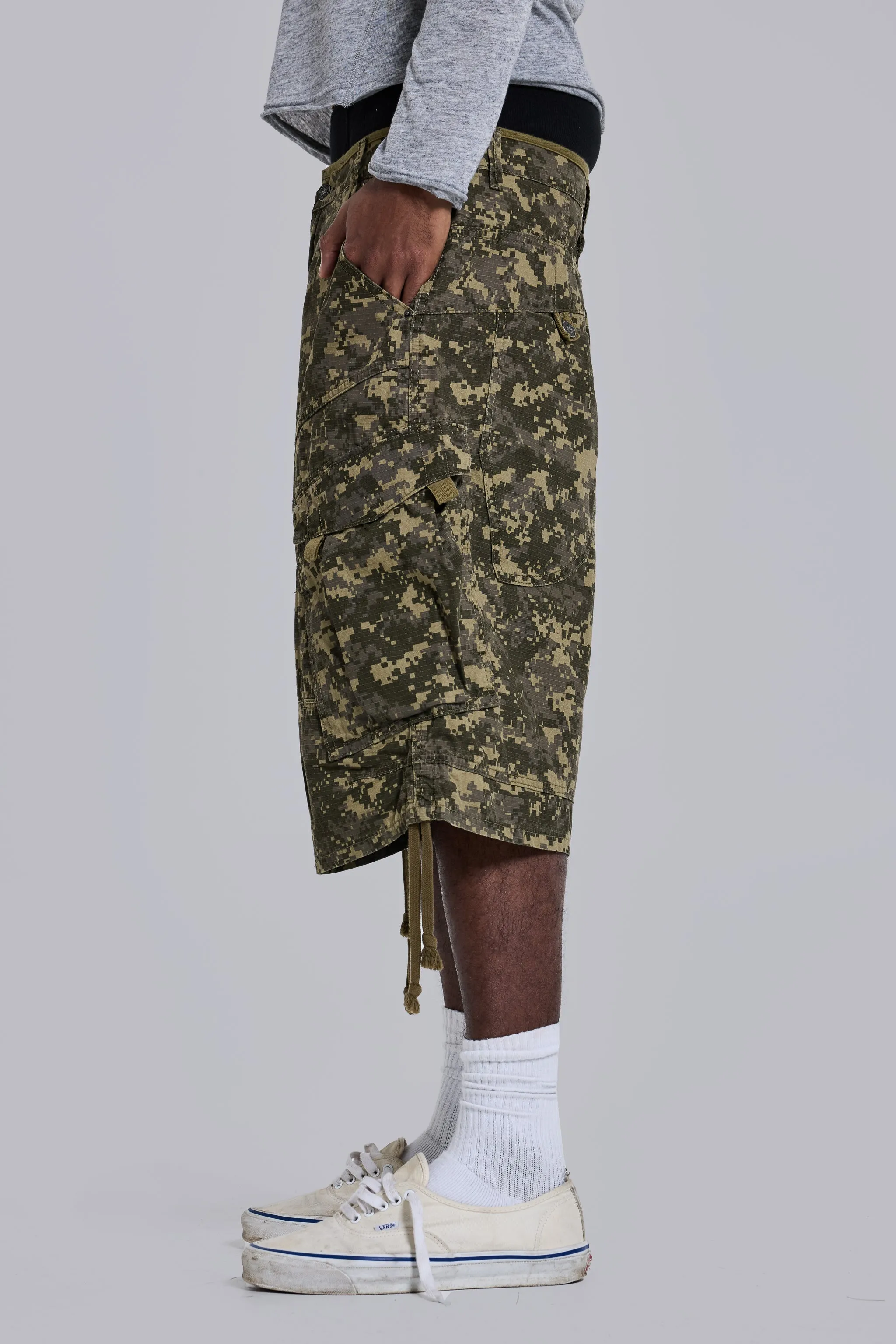 Digi Camo Cadet Shorts sold by Jaded London product image thumbnail 5