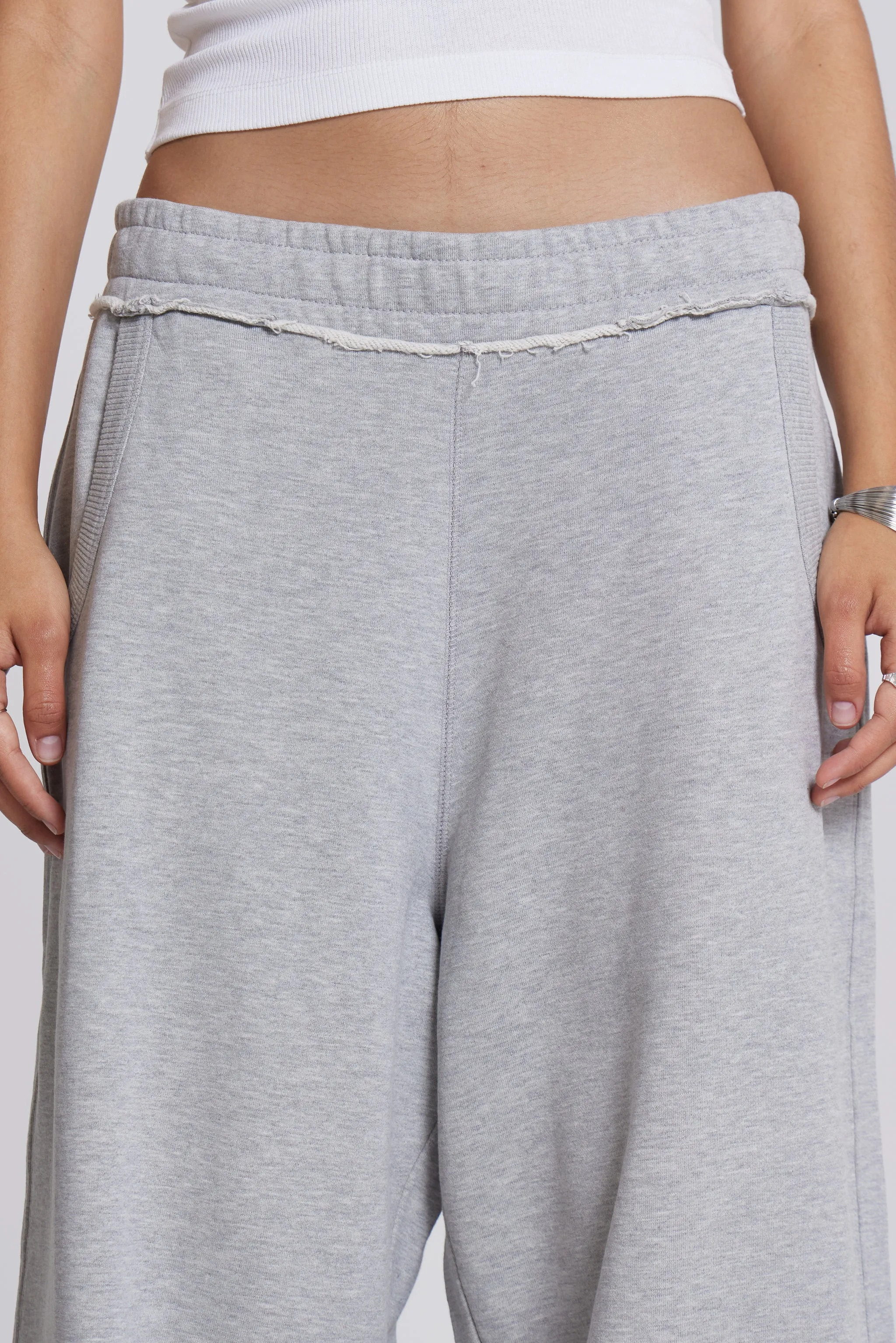 Grey Marl Baggy Monster Joggers sold by Jaded London product image thumbnail 4