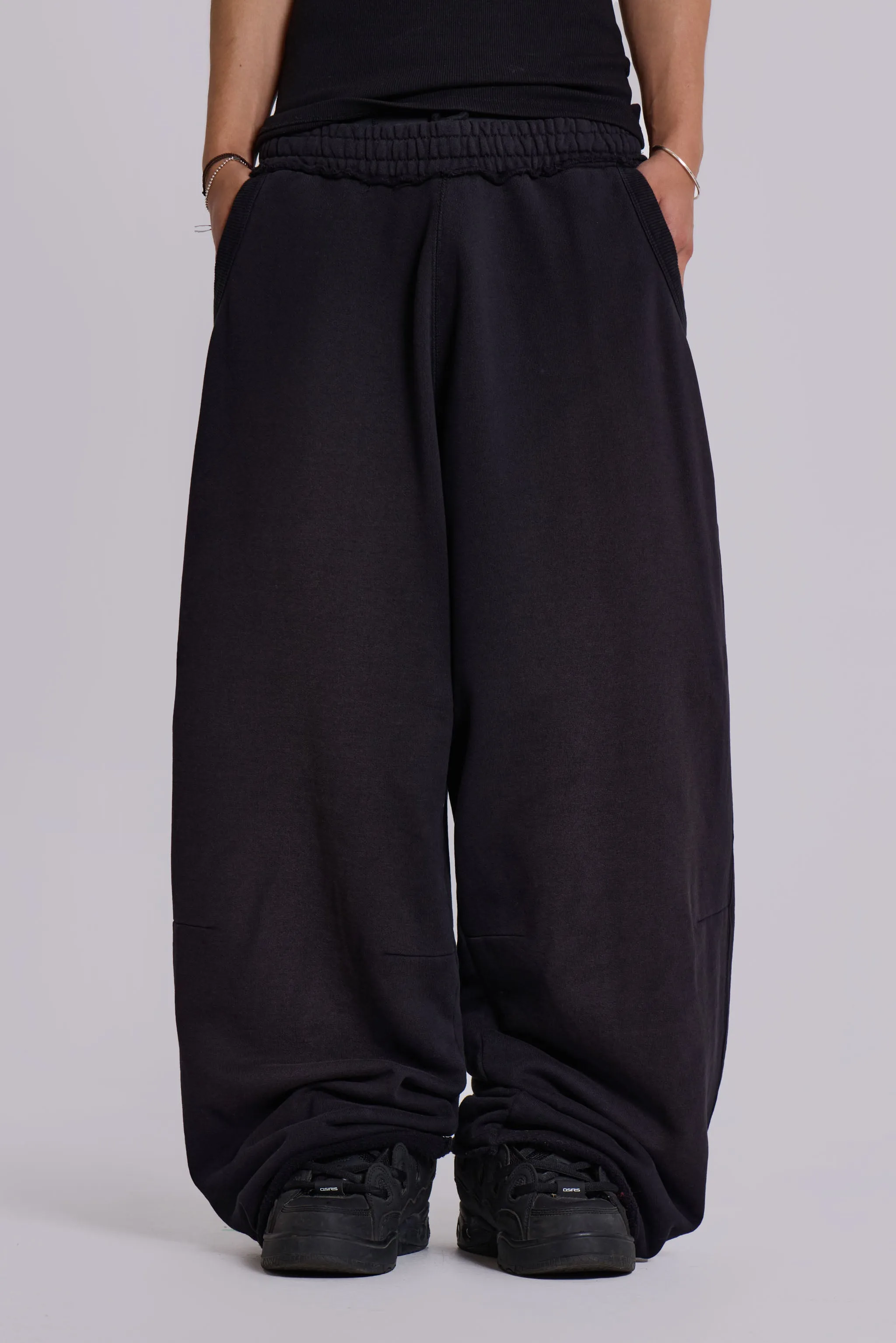 Black Baggy Monster Joggers sold by Jaded London