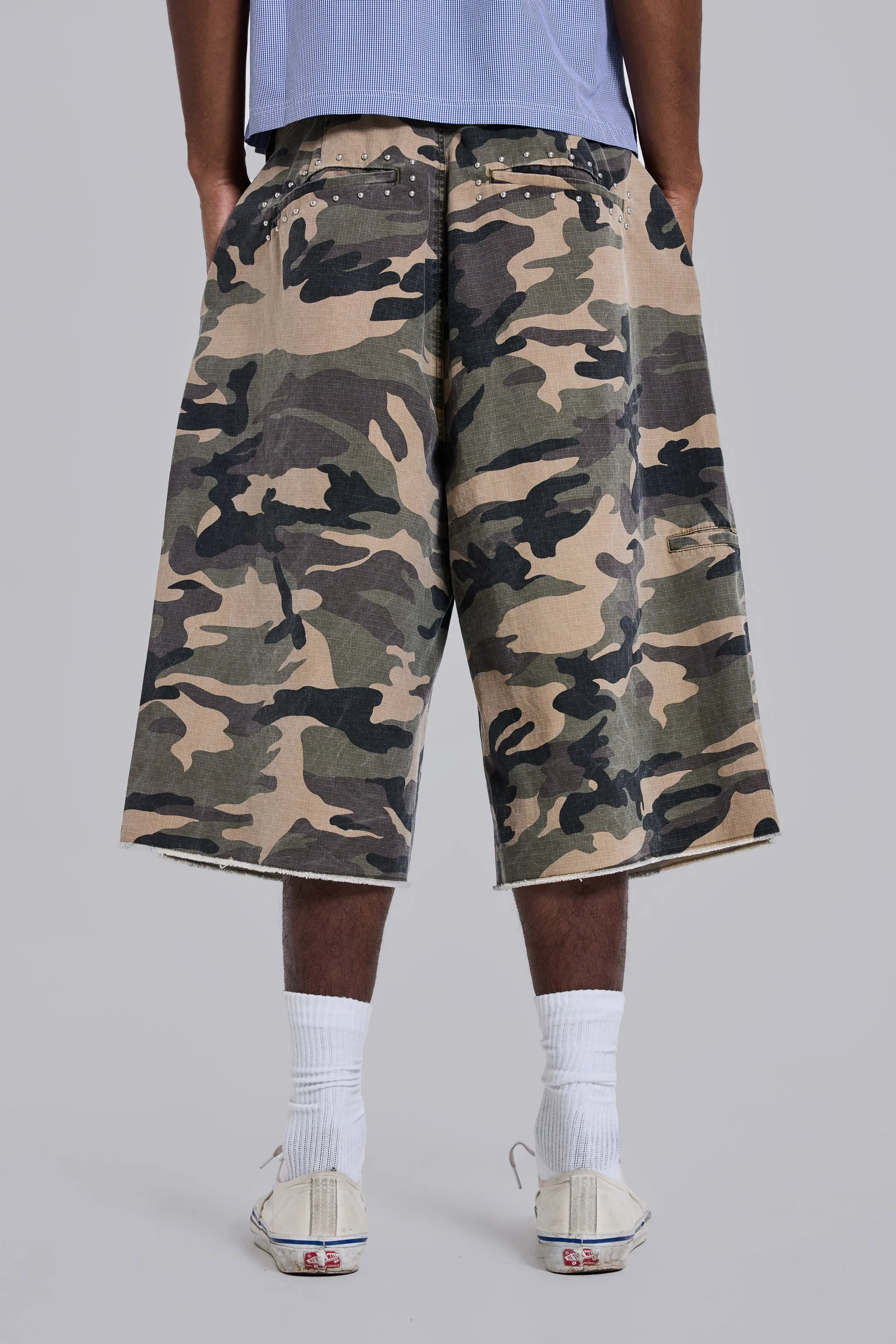 Ripstop Camo XL Goliath Shorts sold by Jaded London product image thumbnail 4
