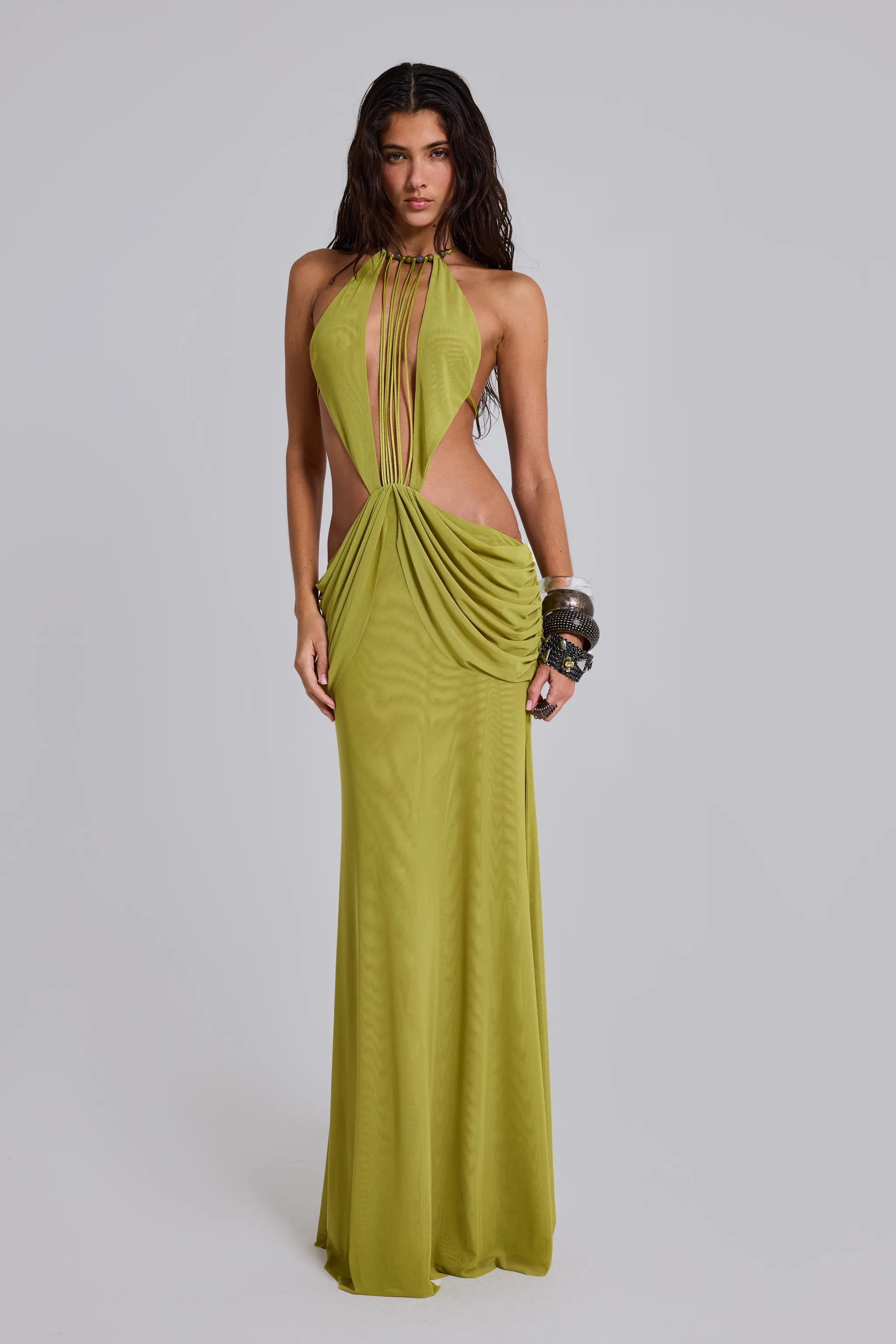 Darlyn Draped Backless Maxi Dress sold by Jaded London product image thumbnail 2