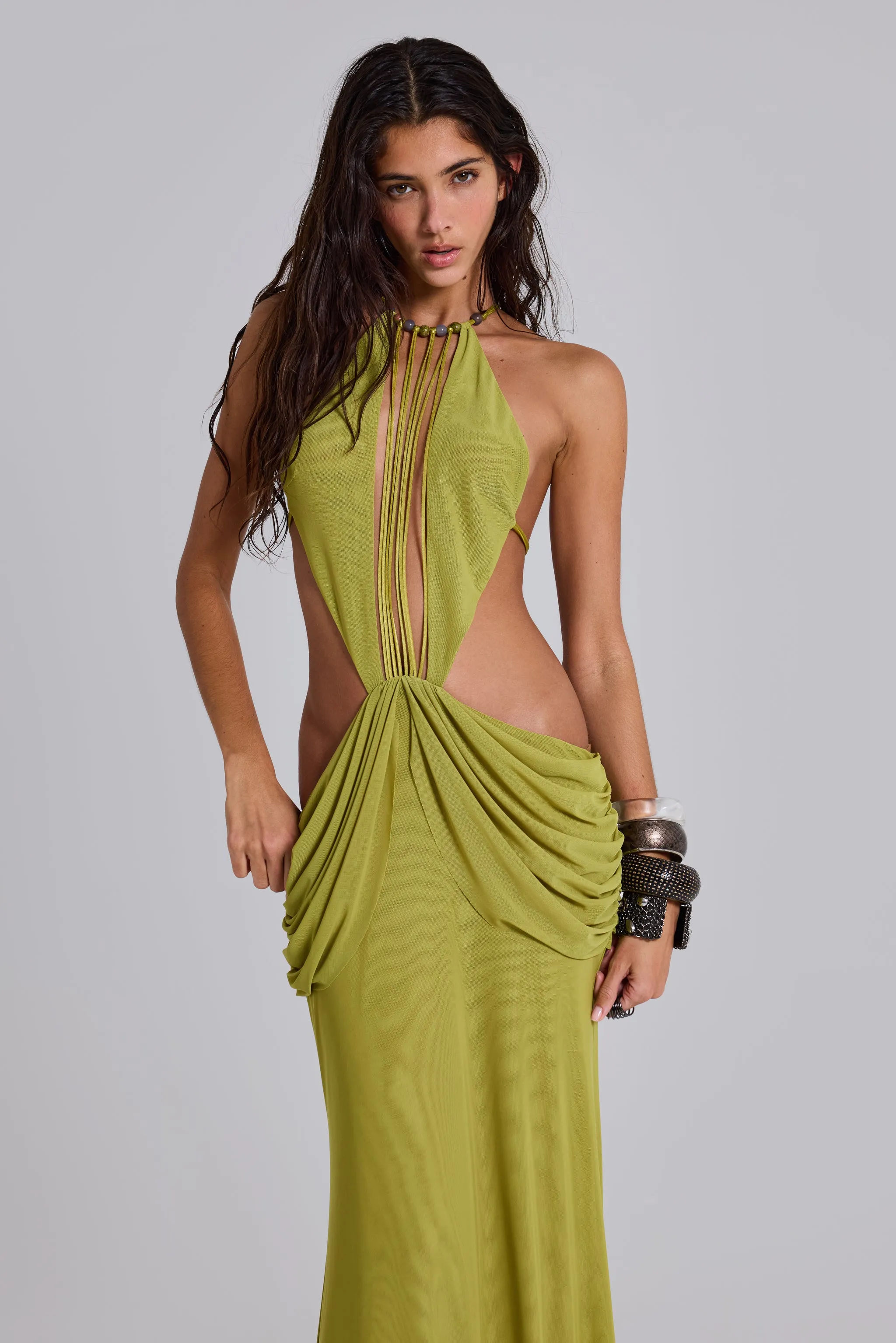 Darlyn Draped Backless Maxi Dress sold by Jaded London product image thumbnail 5