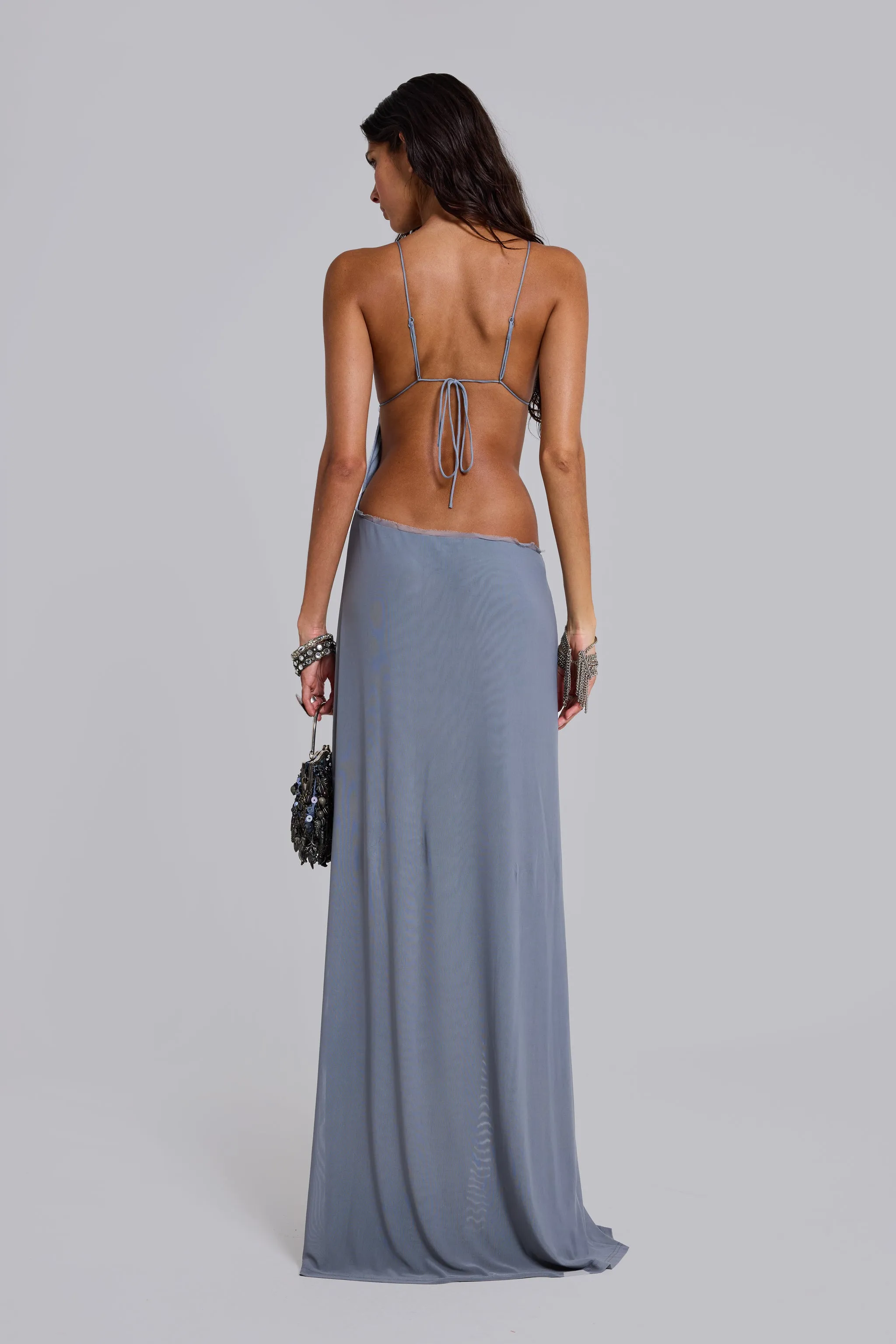 Brisa Asymmetric Hand-Beaded Maxi Dress sold by Jaded London product image thumbnail 2