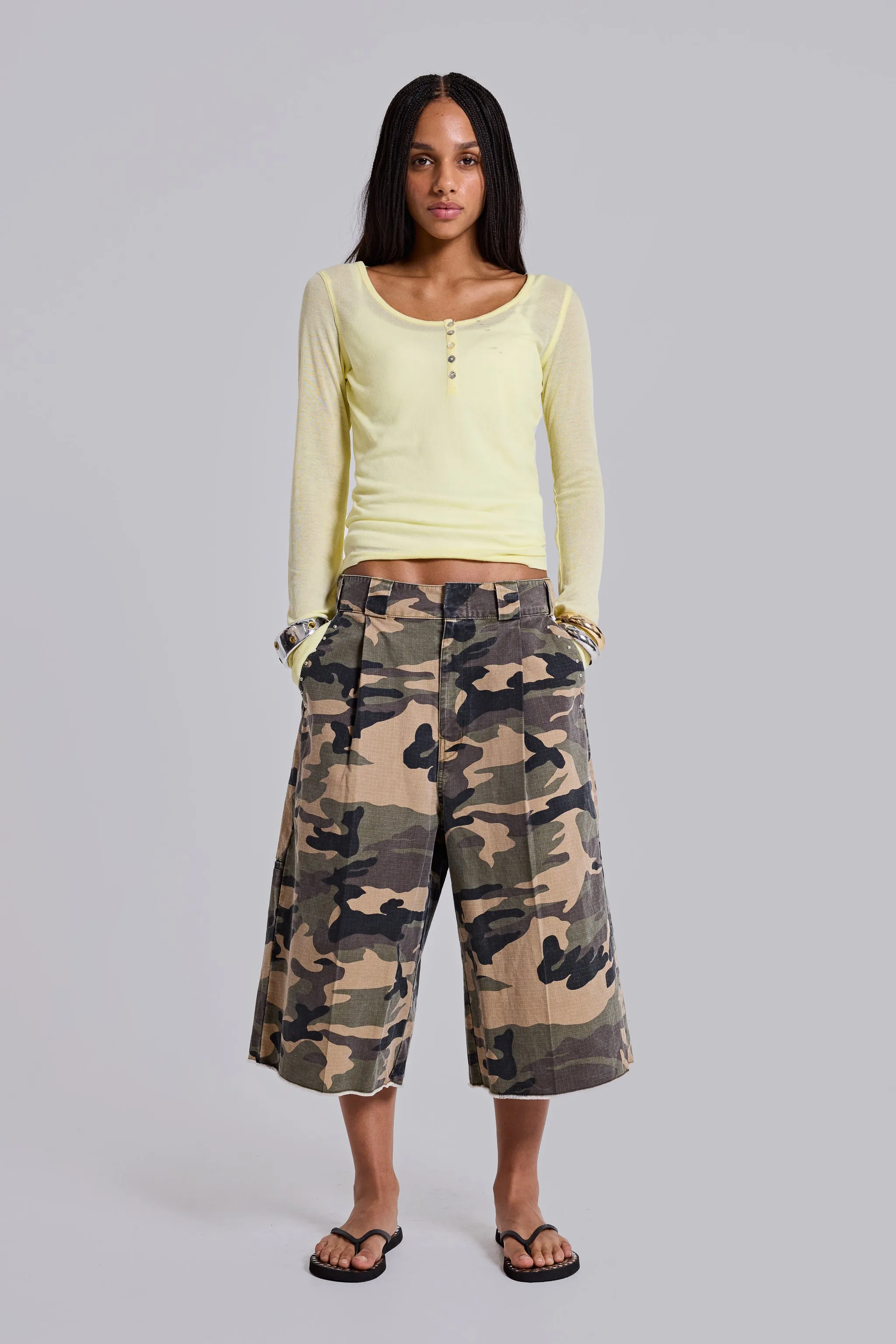 Ripstop Camo XL Goliath Shorts sold by Jaded London product image thumbnail 4