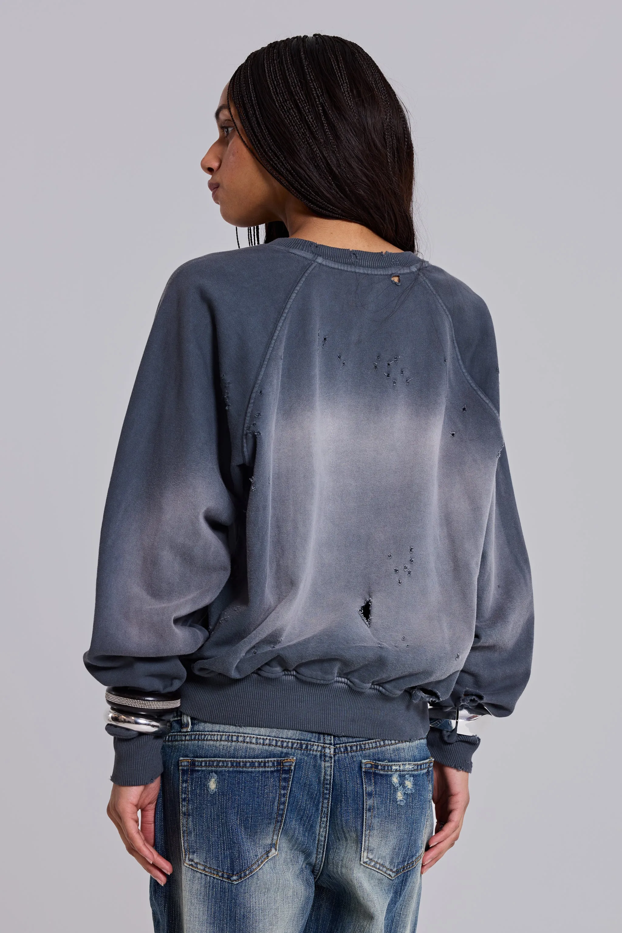 07 Sun Fade Crewneck sold by Jaded London product image thumbnail 3