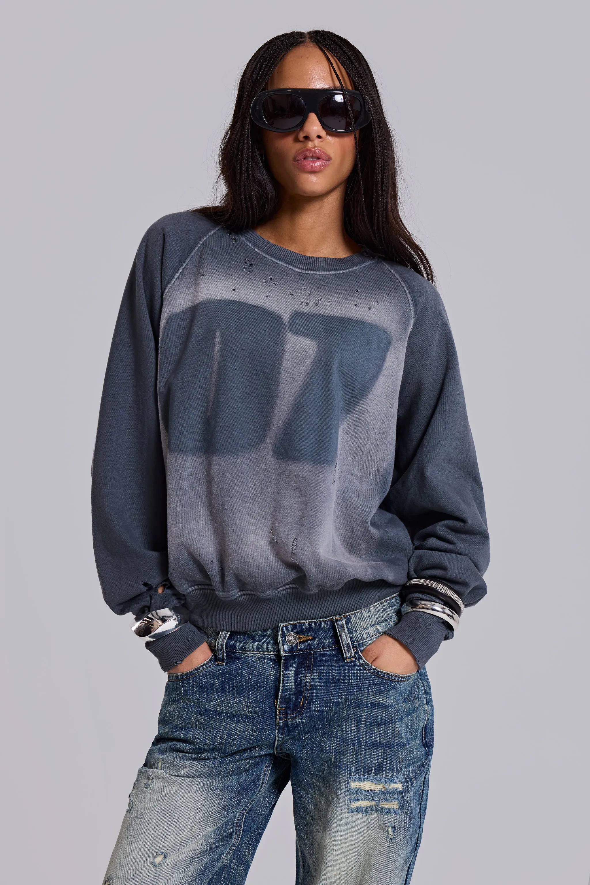 07 Sun Fade Crewneck sold by Jaded London