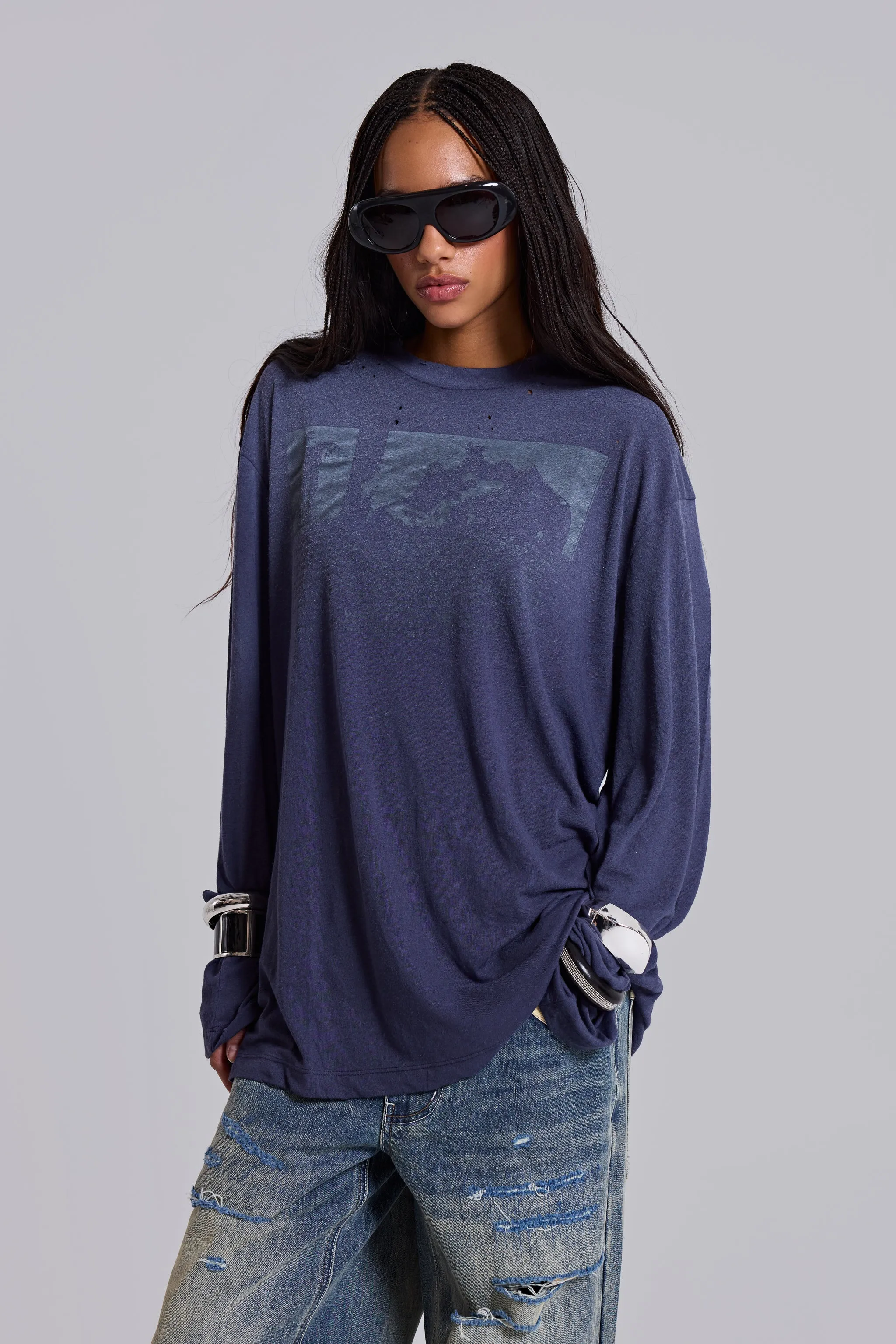 Angel Of Sorrow Long-Sleeve Top sold by Jaded London
