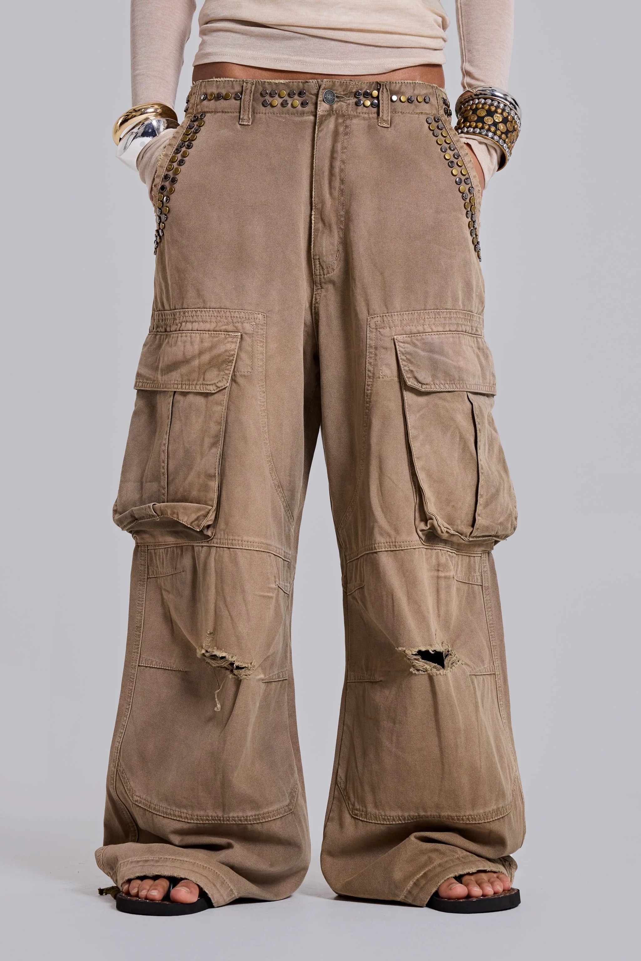 Studded Carpenter Cargo sold by Jaded London product image thumbnail 4