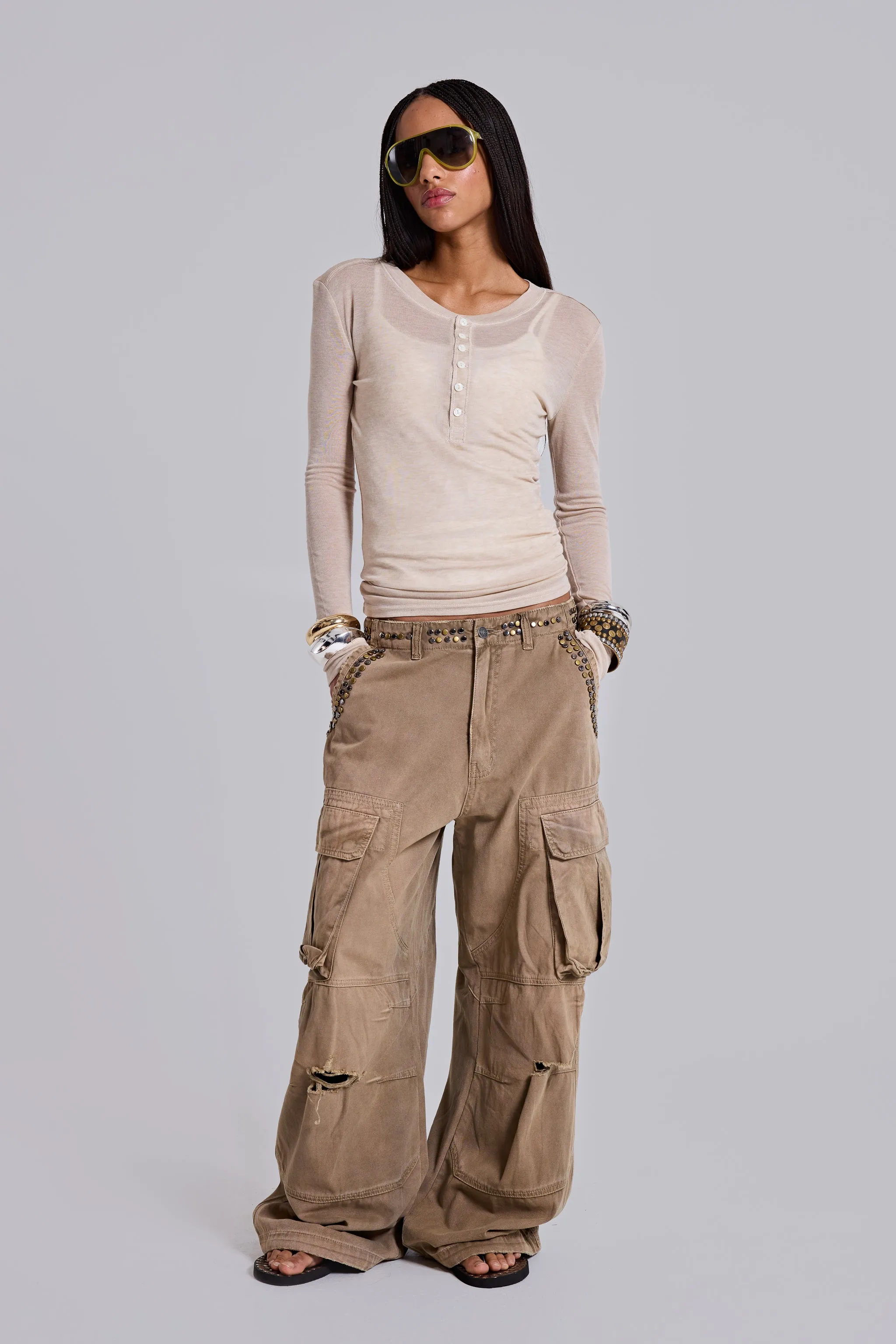 Studded Carpenter Cargo sold by Jaded London