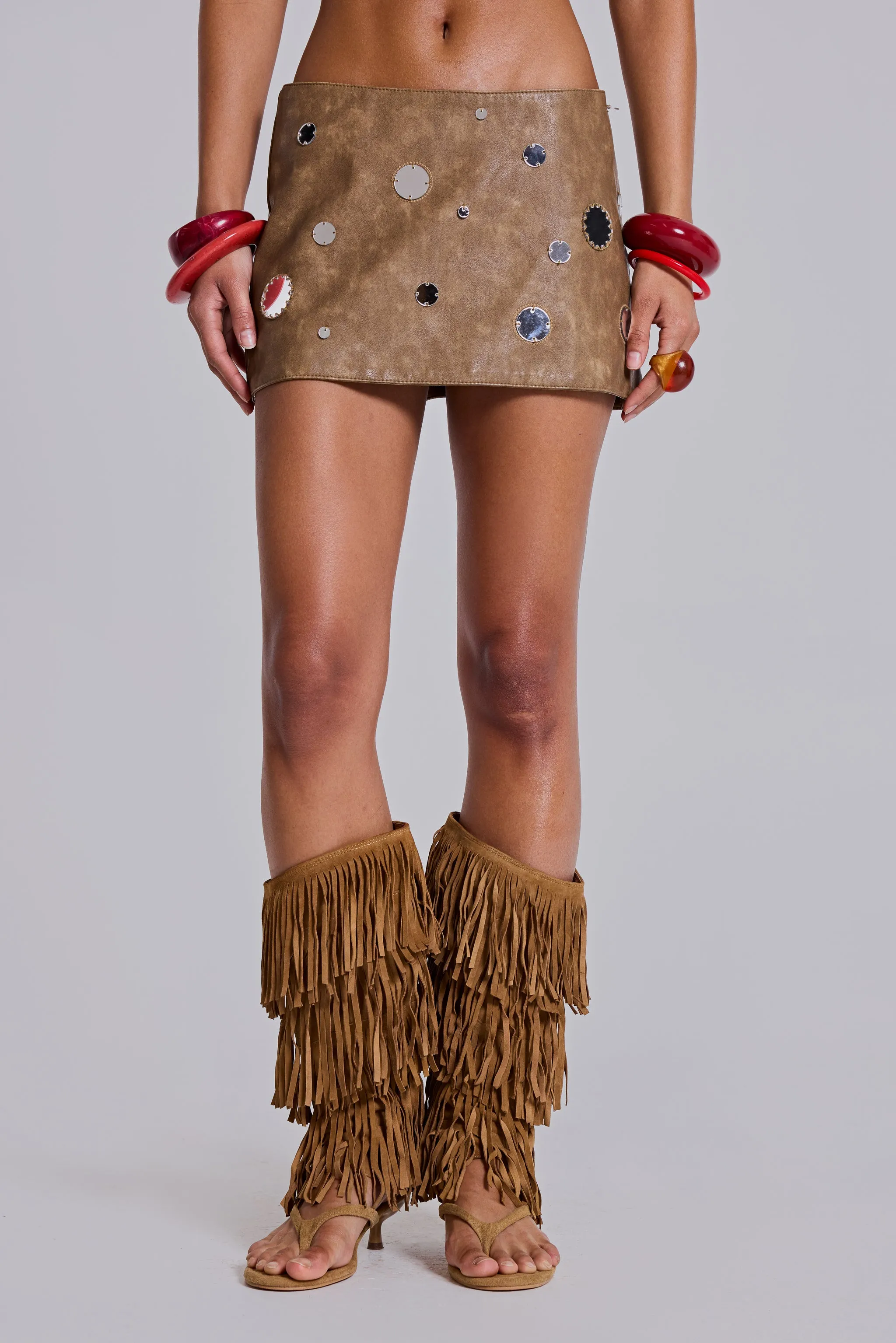 Mirielle PU Leather Mini Skirt sold by Jaded London product image thumbnail 4