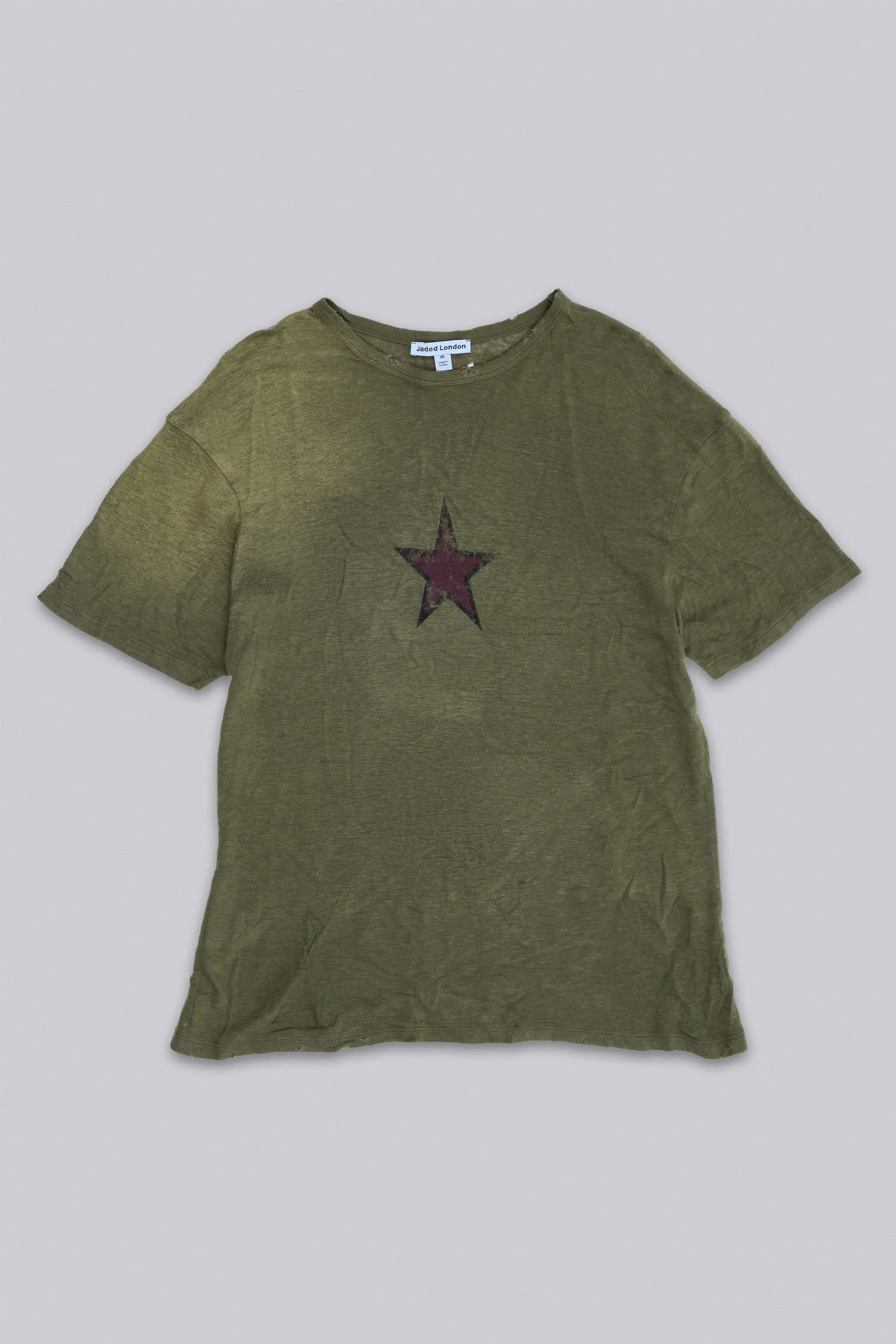 Green Star Sun Faded T-Shirt sold by Jaded London product image thumbnail 3