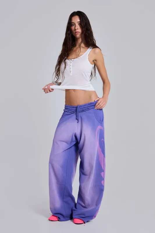 Divine Purple Monster Joggers made by Jaded London