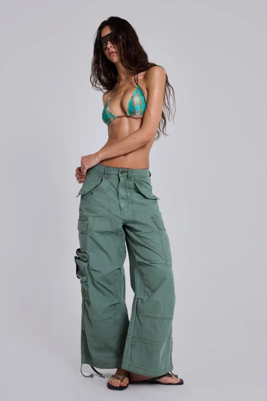 Utility Khaki Cargo Pants made by Jaded London