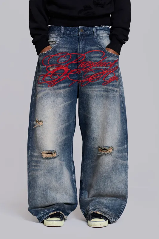P.O.A Cinch XL Colossus Jeans made by Jaded London